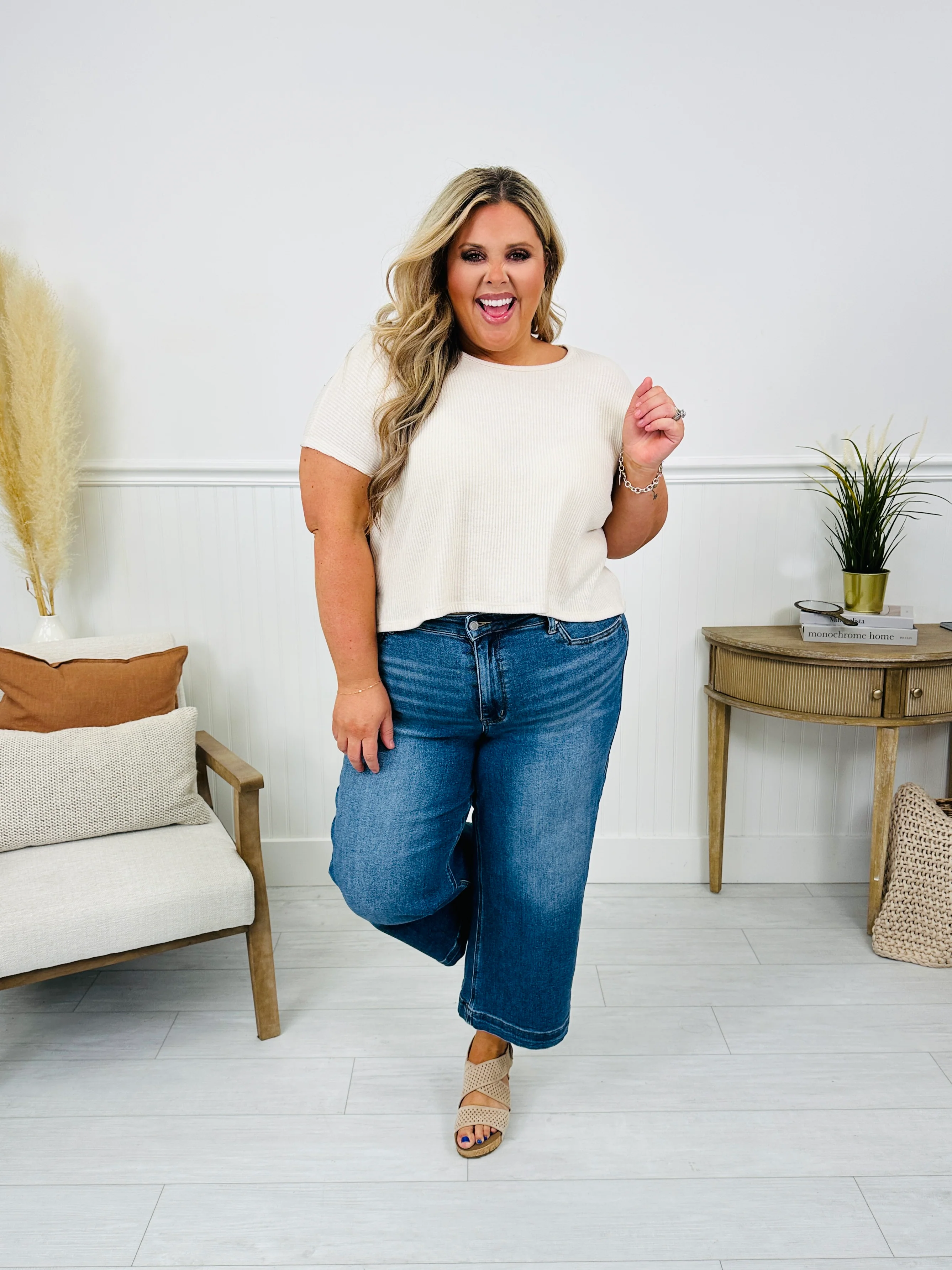 Judy Blue Places To Be Wide Leg Cropped Jeans - Image 18