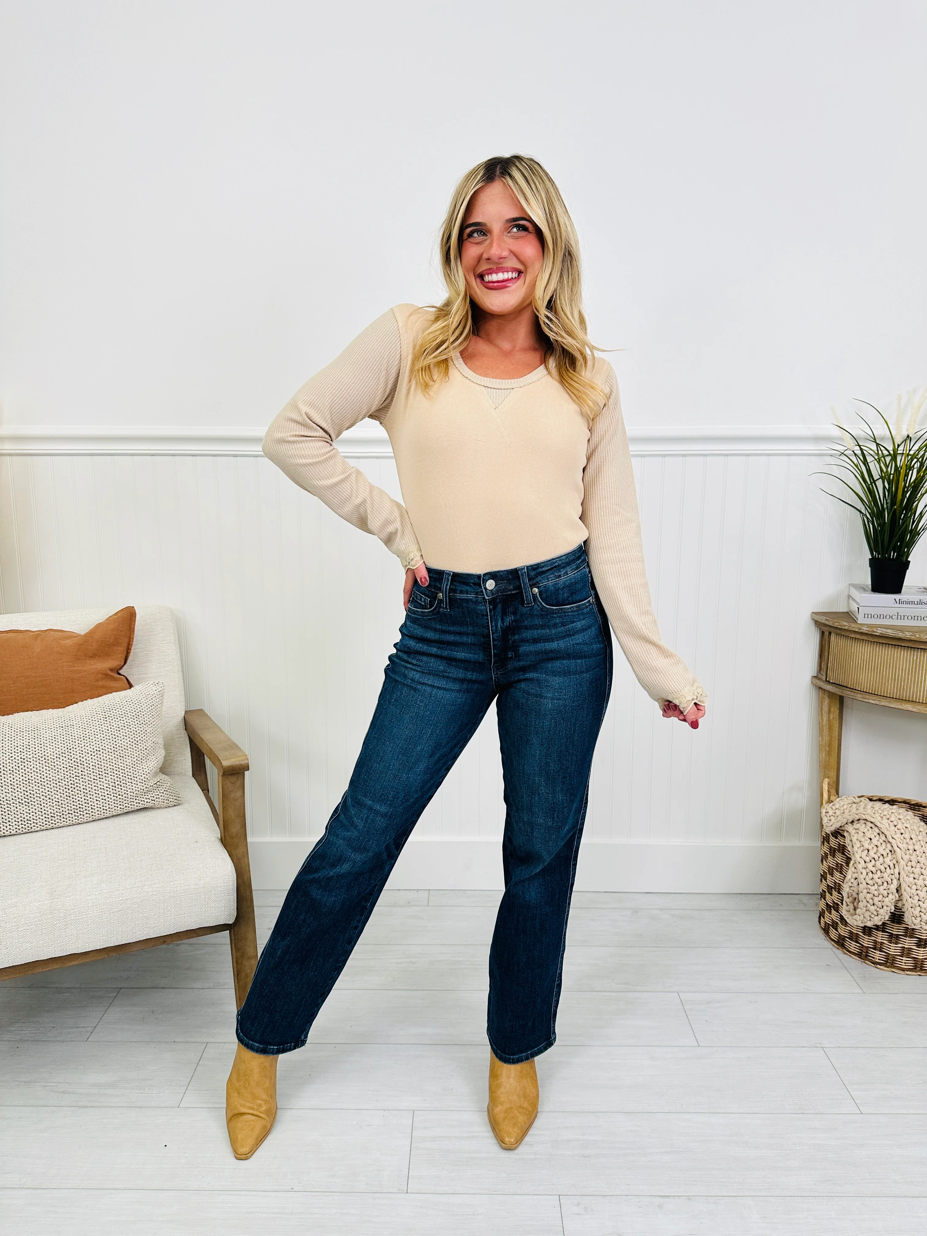 Judy Blue Be In Control Tummy Control Straight Jeans in Regular and Petite - Image 11