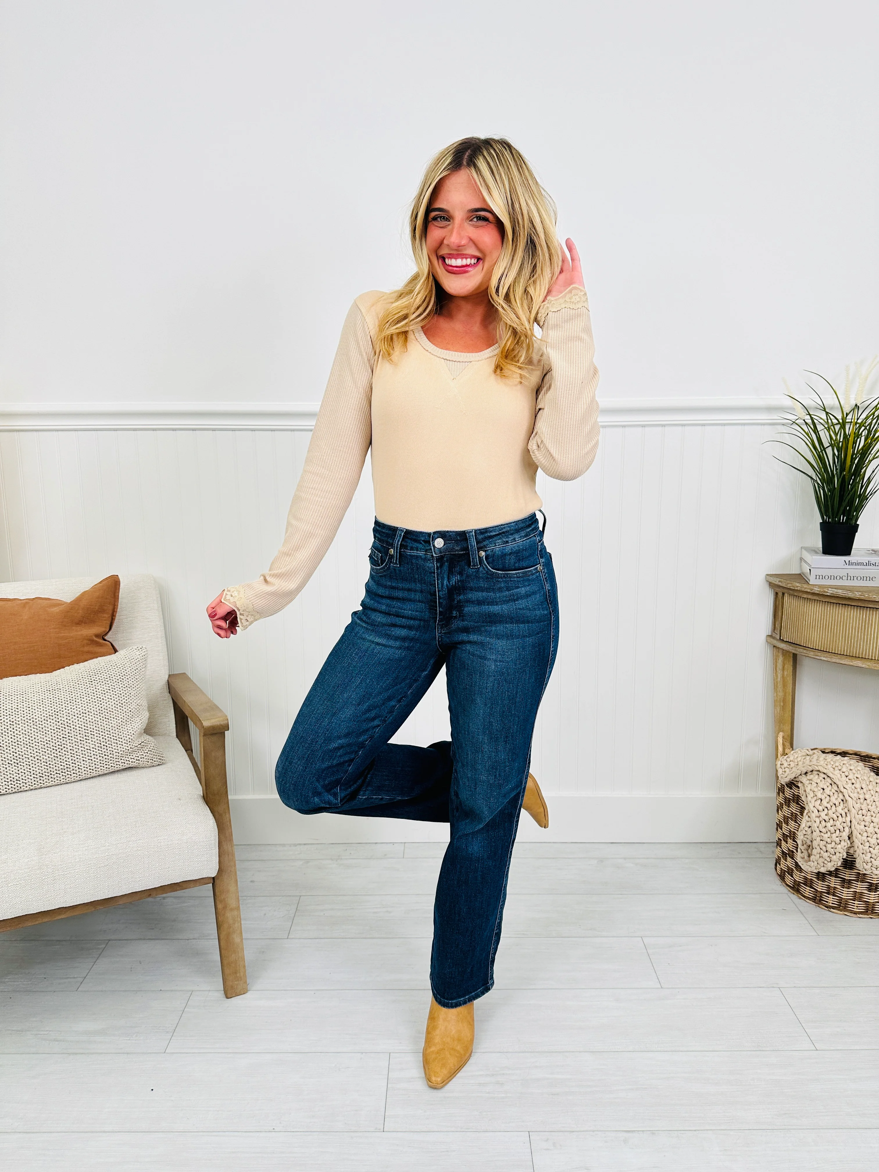Judy Blue Be In Control Tummy Control Straight Jeans in Regular and Petite - Image 13