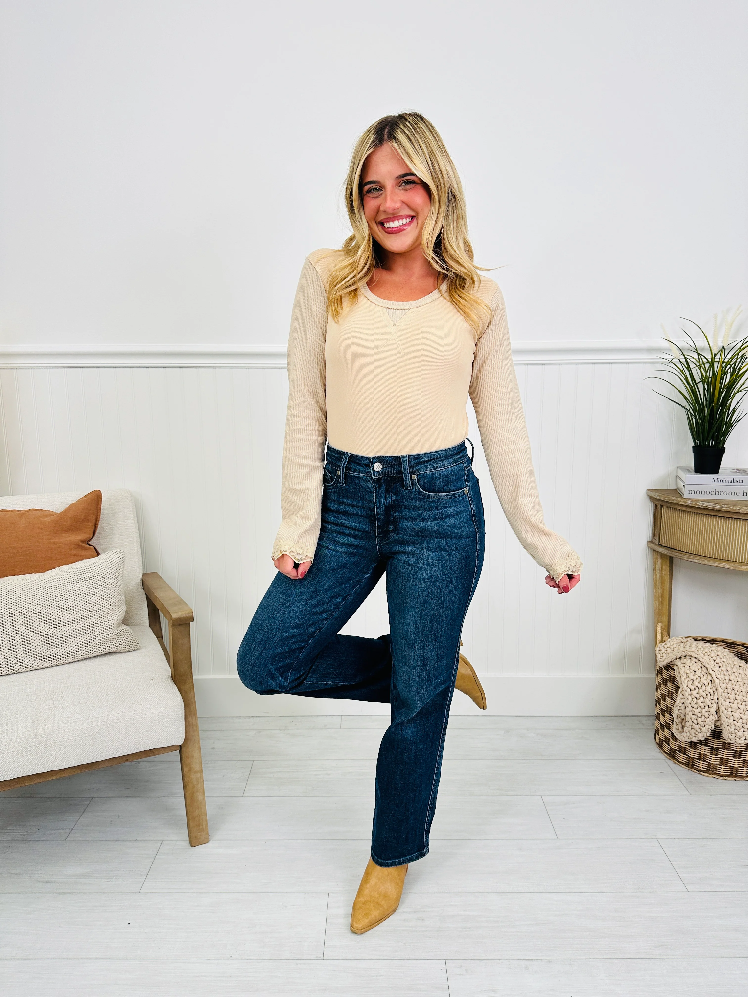 Judy Blue Be In Control Tummy Control Straight Jeans in Regular and Petite - Image 14