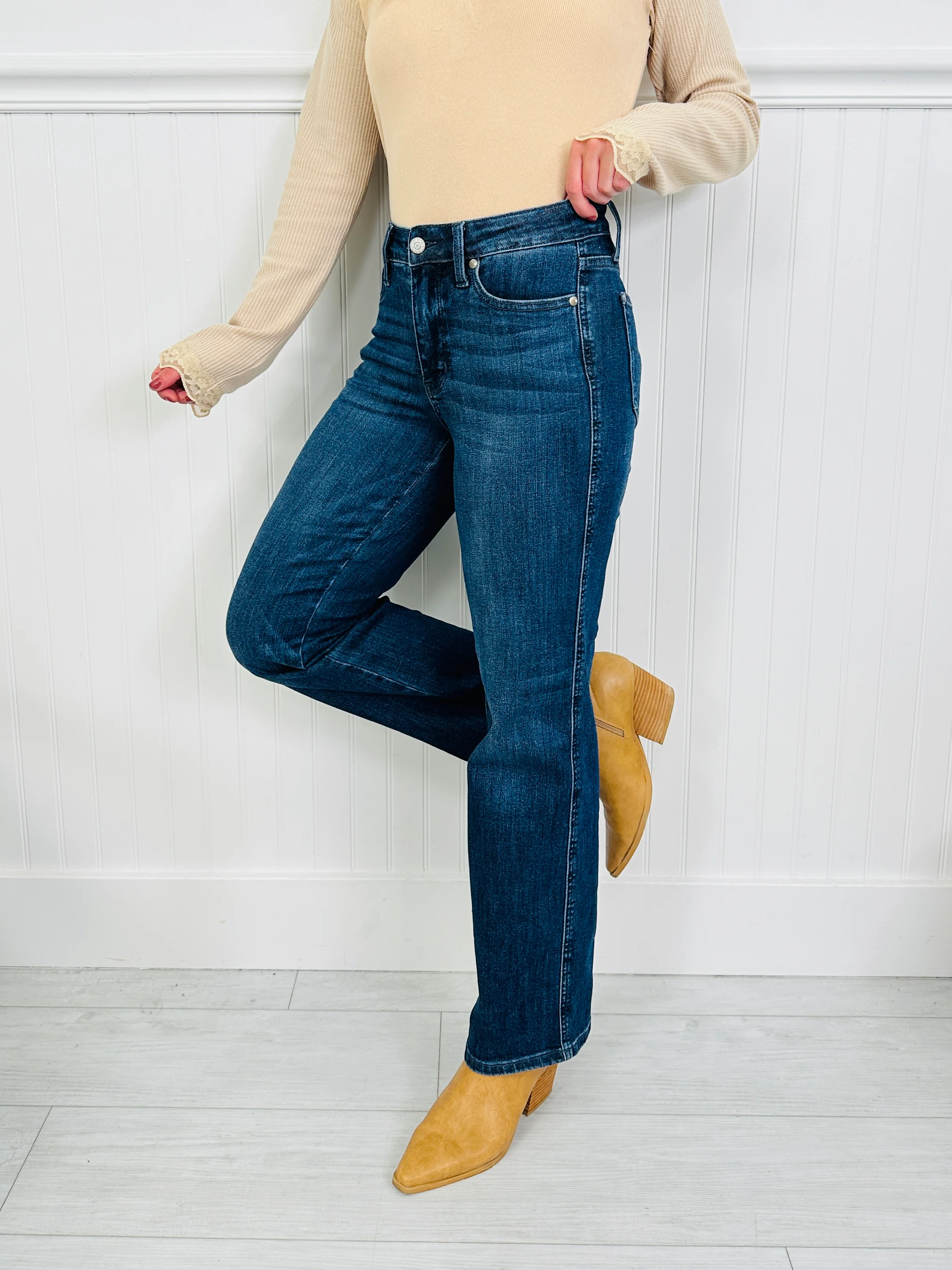 Judy Blue Be In Control Tummy Control Straight Jeans in Regular and Petite - Image 6