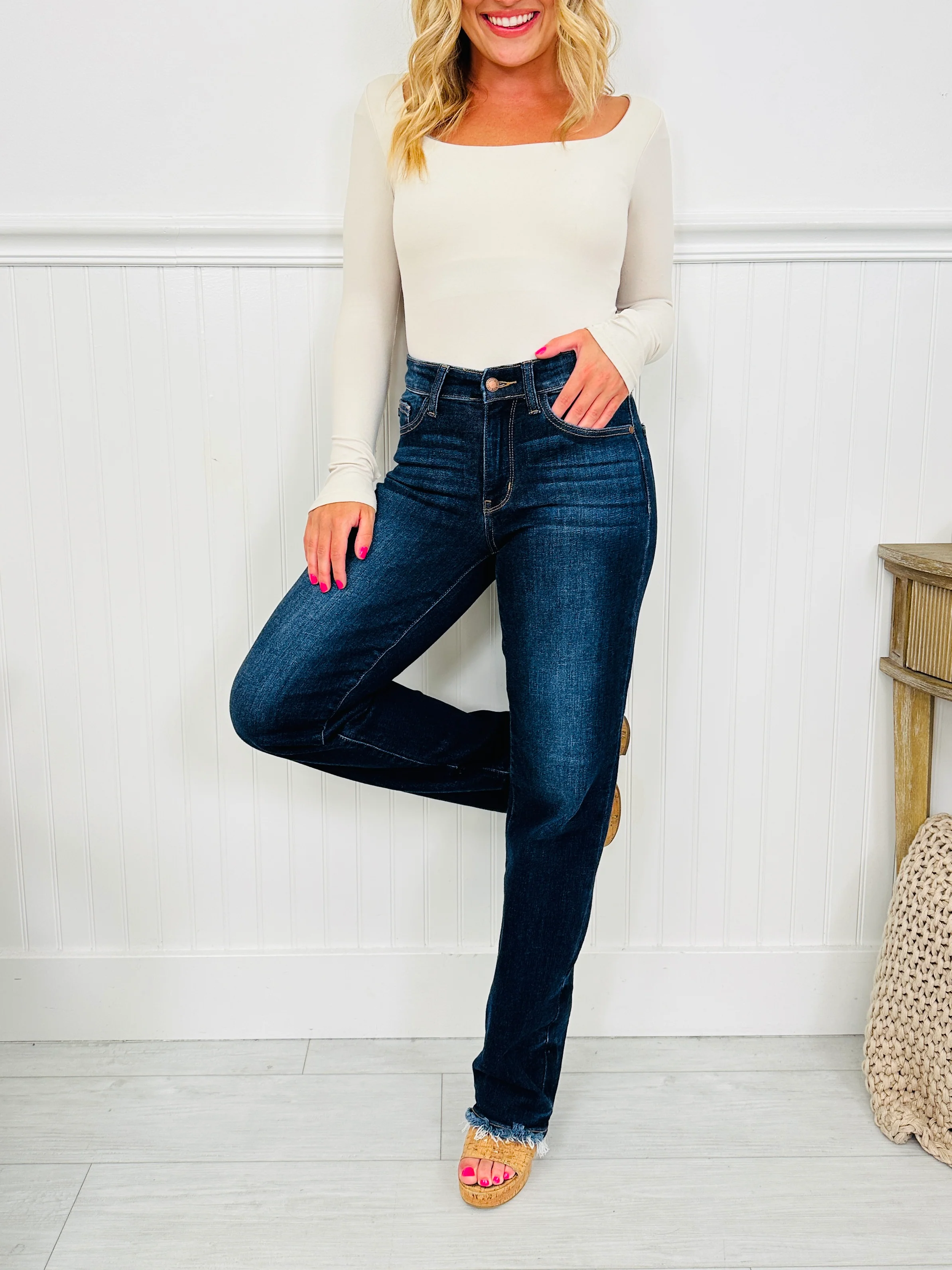 Judy Blue Keep You in The Dark Straight Leg Jeans - Image 5