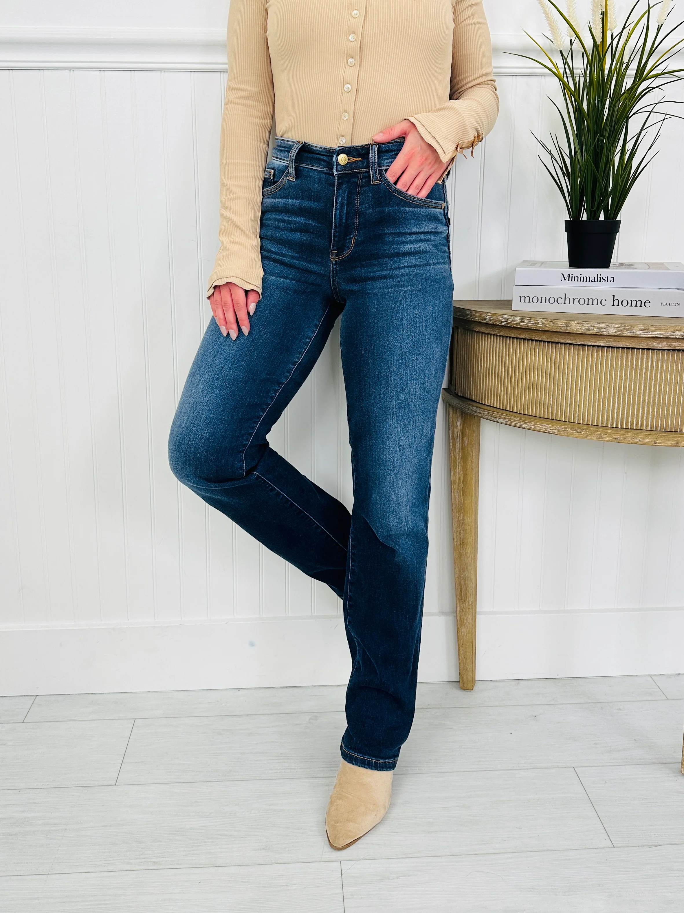 Judy Blue Snug in Style Thermal Straight Jeans - Image 3