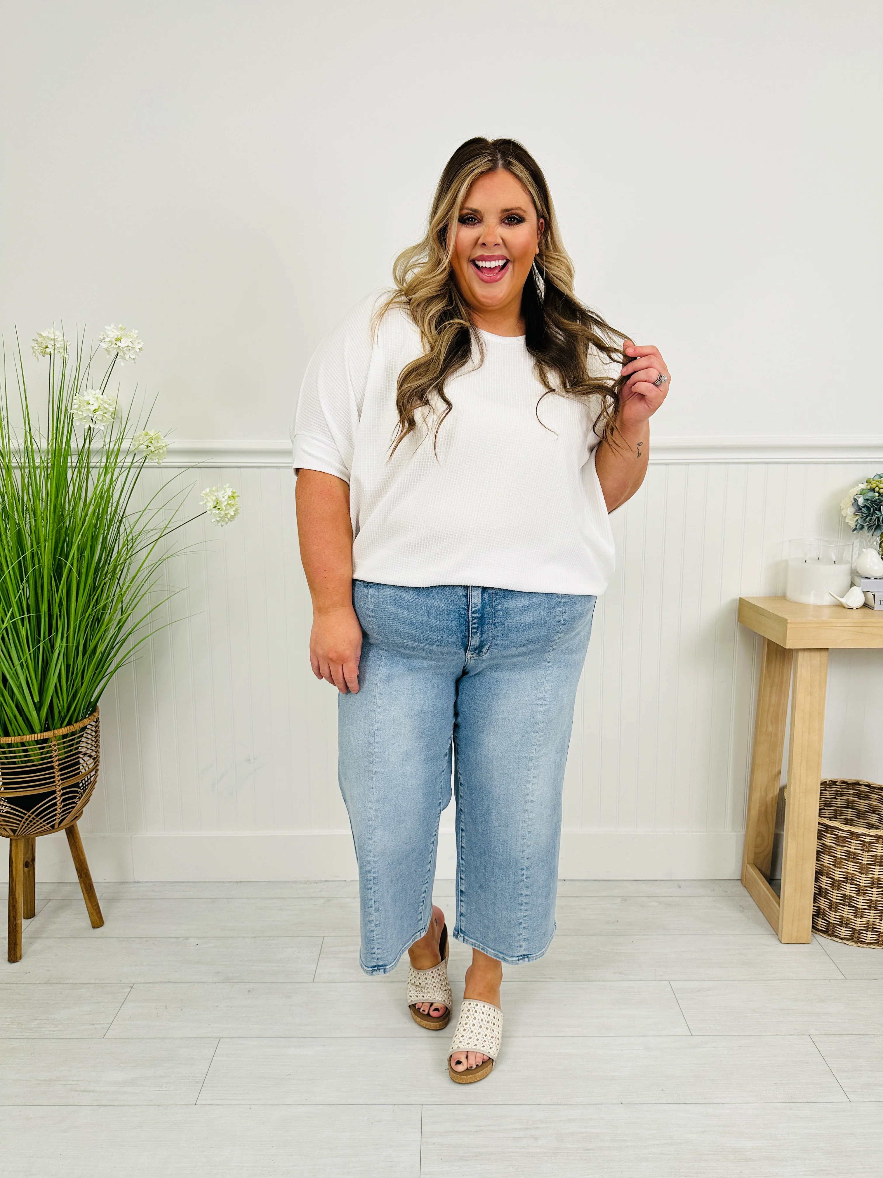 Judy Blue Spring Forward Cropped Wide Leg Jeans - Image 13