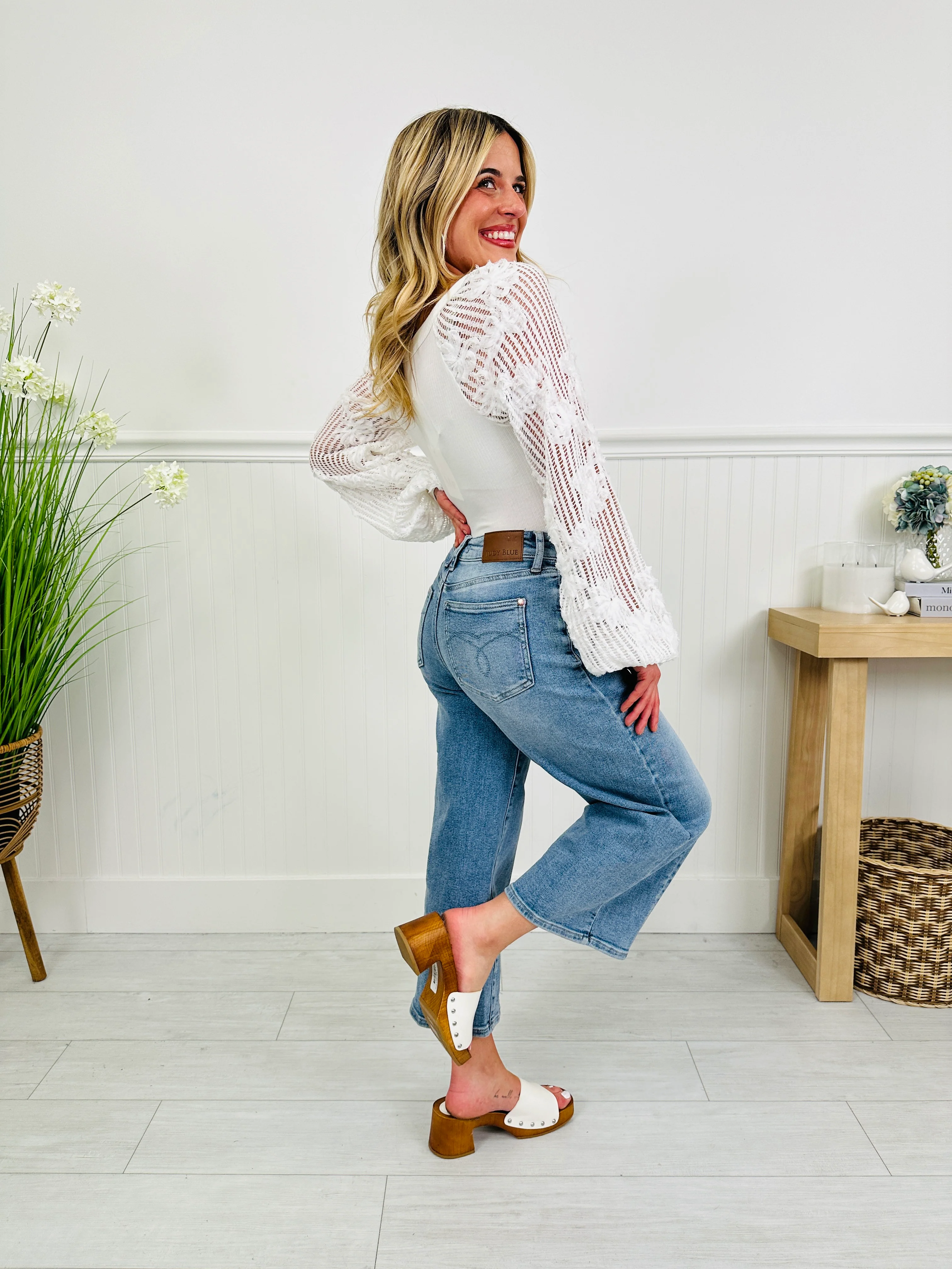 Judy Blue Spring Forward Cropped Wide Leg Jeans - Image 7