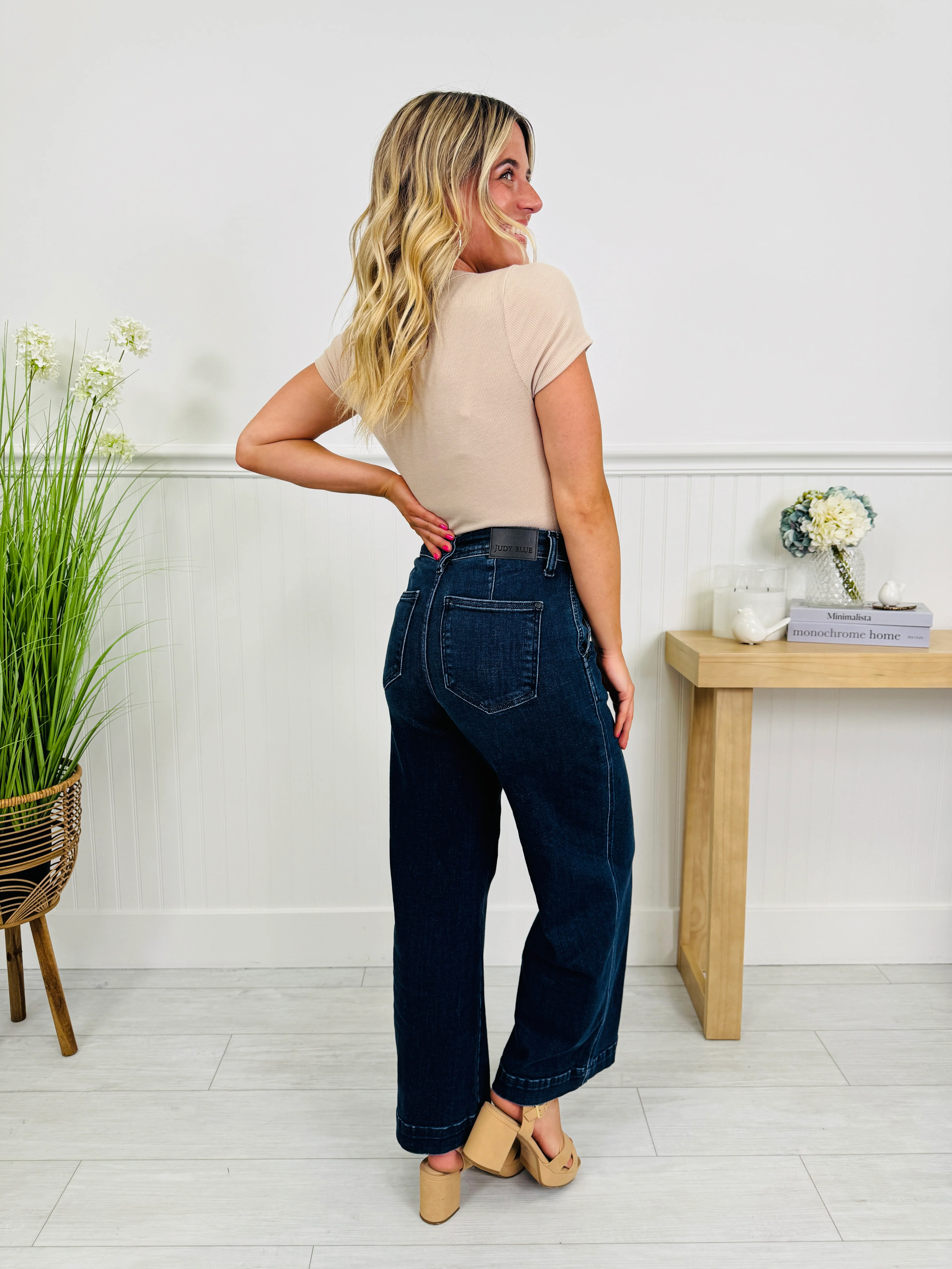 Judy Blue Timeless Touch Trouser Wide Leg Ankle Jeans - Image 8