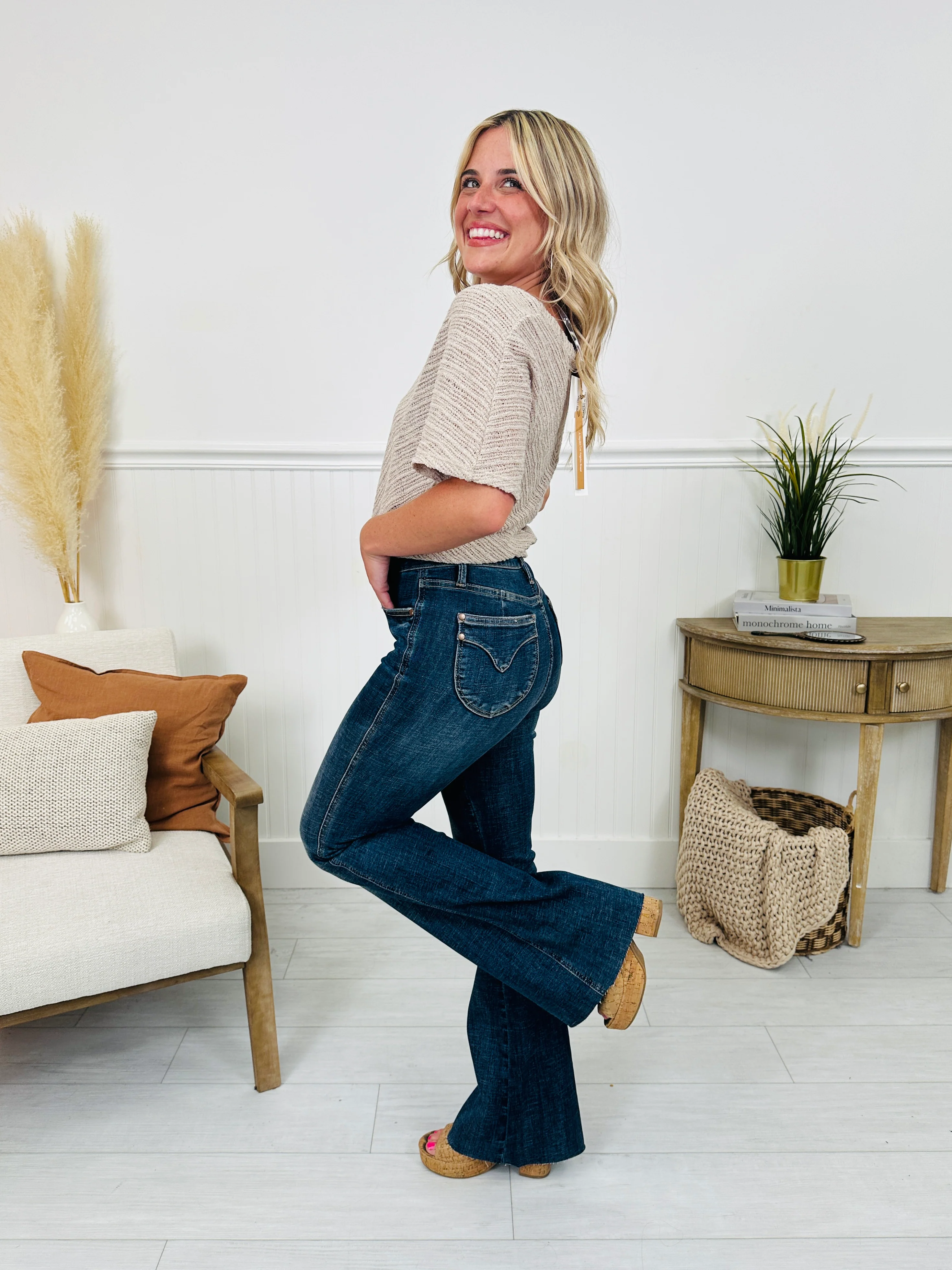 Judy Blue Trifecta Flare Tummy Control Butt Lifting Flare Jeans - Image 10