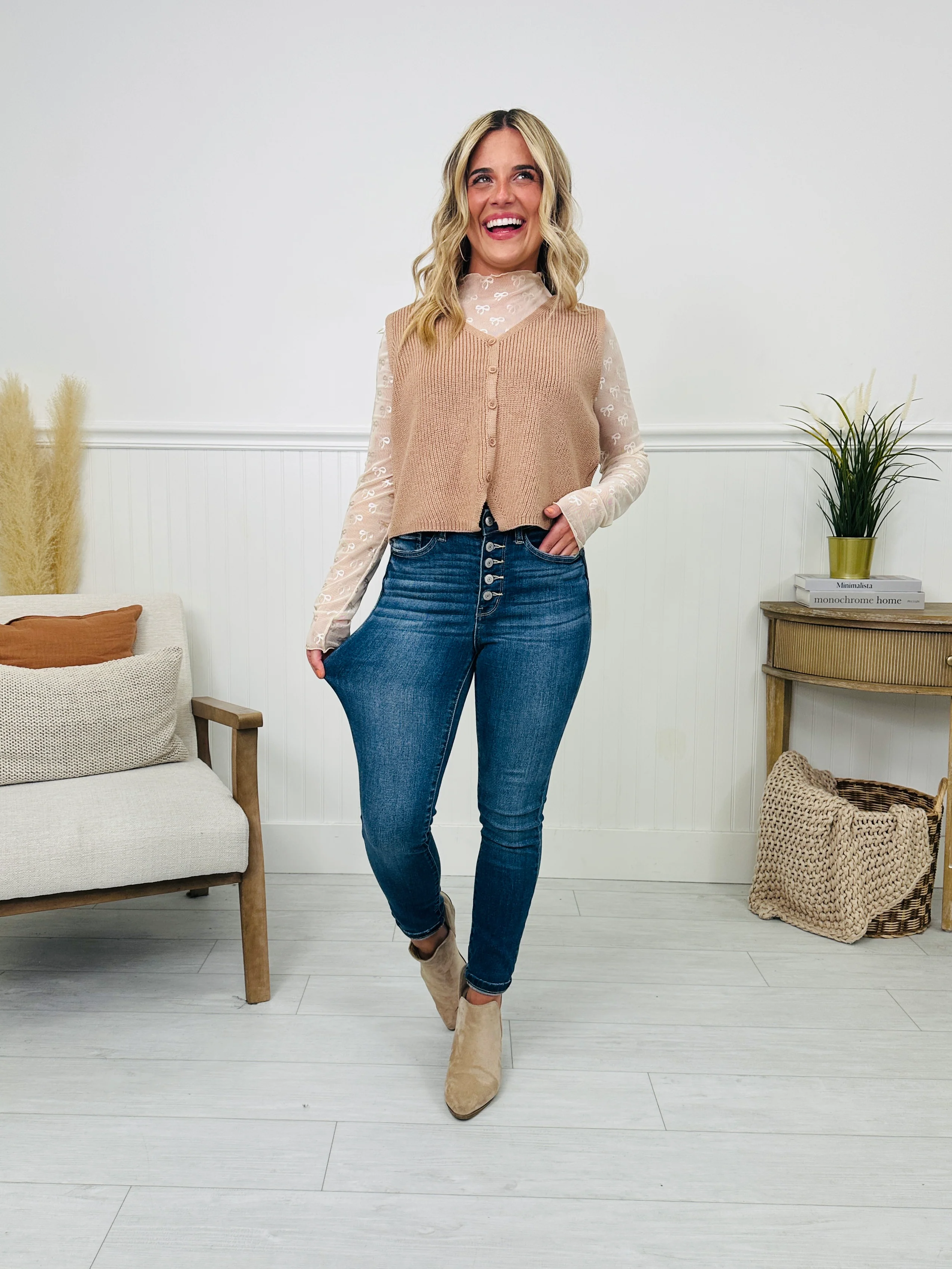 Judy Blue We Stay Fly Button Fly Skinny Jeans - Image 3
