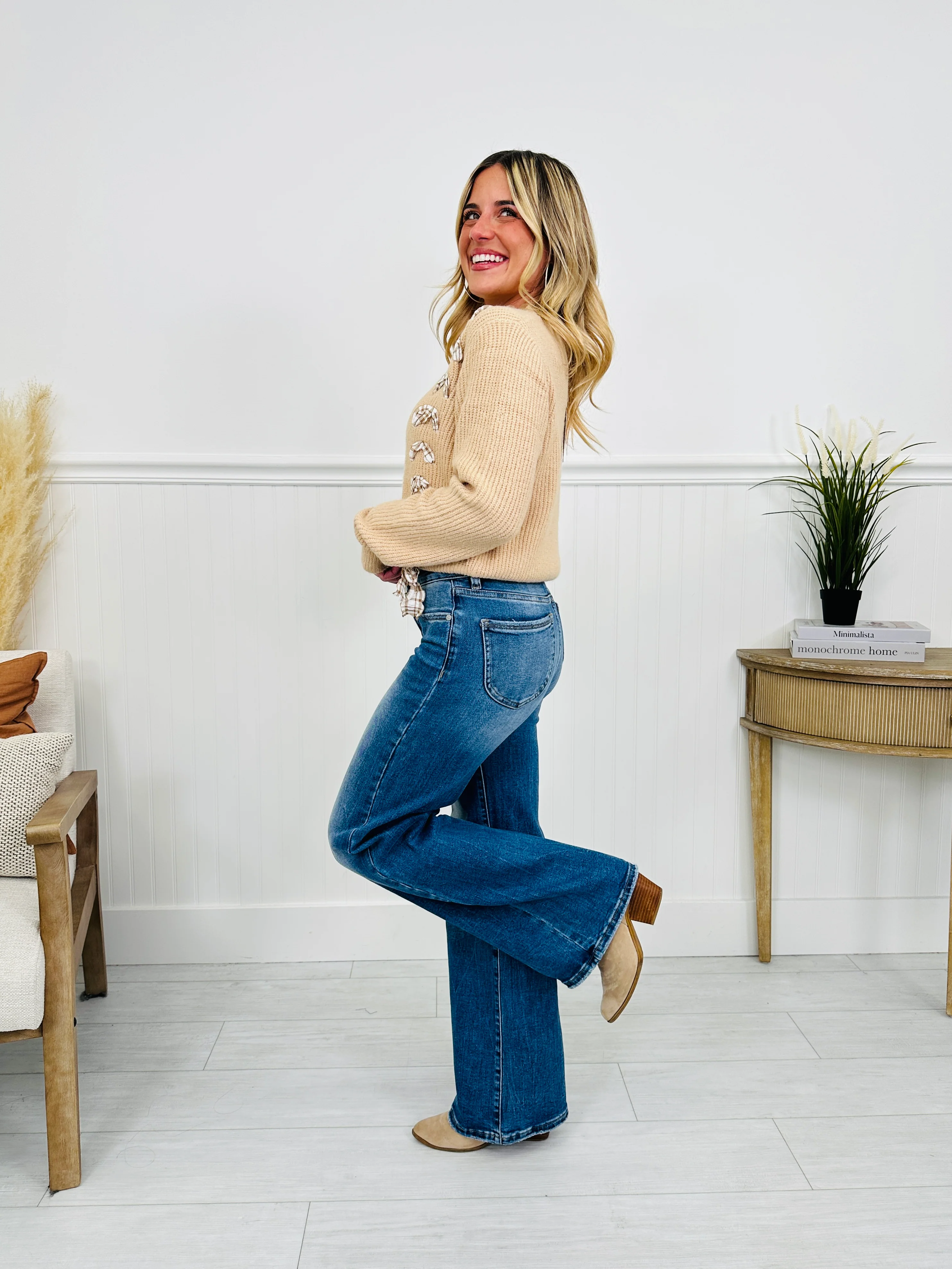 Just Four You Tummy Control Wide Leg Jeans in Four Inseams - Image 12
