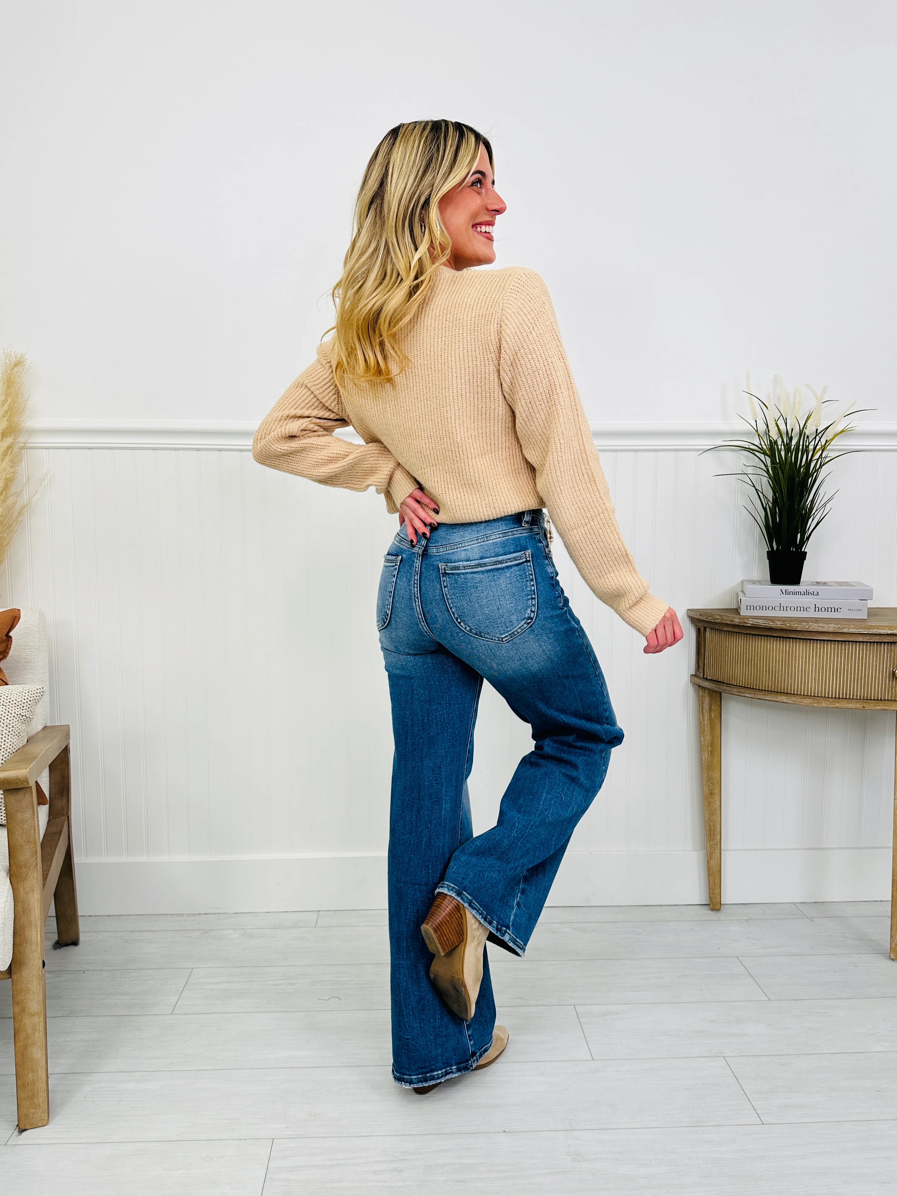 Just Four You Tummy Control Wide Leg Jeans in Four Inseams - Image 9