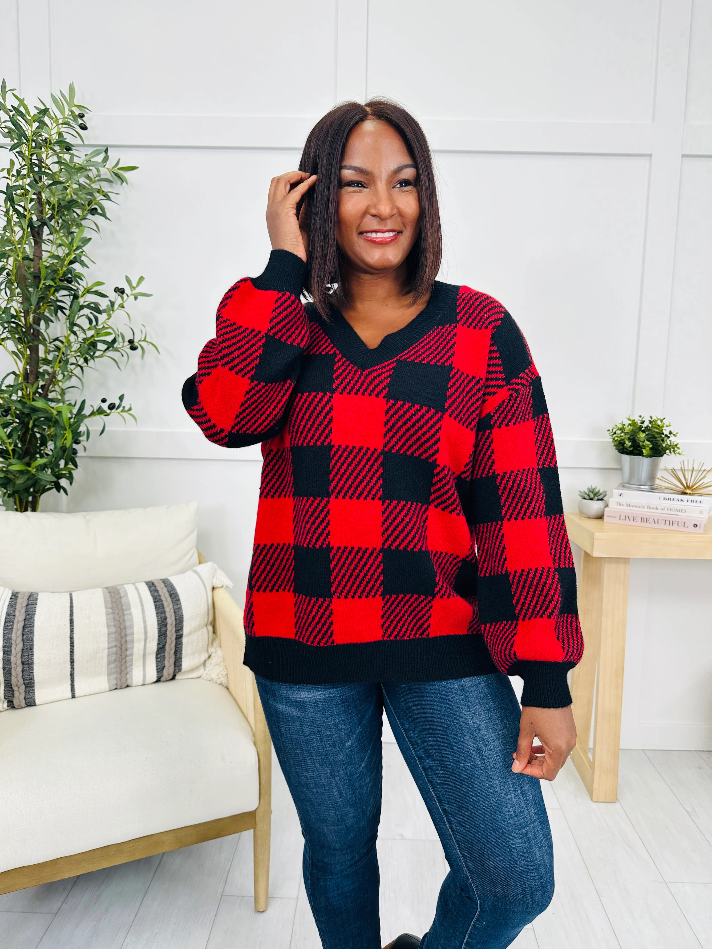 Midnight Grid Sweater - Image 3