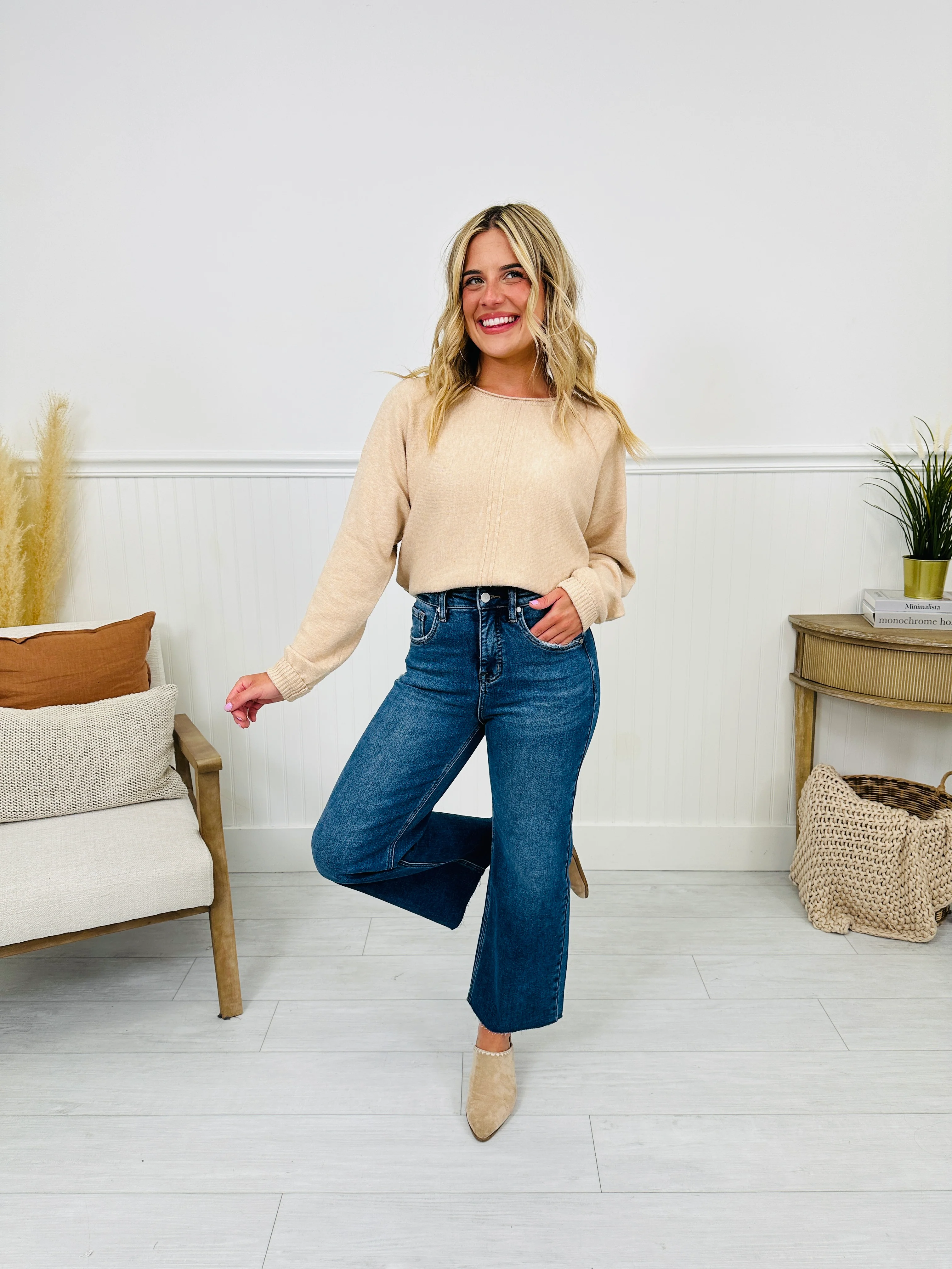 My Everything Cropped Wide Leg Tummy Control Jeans - Image 8
