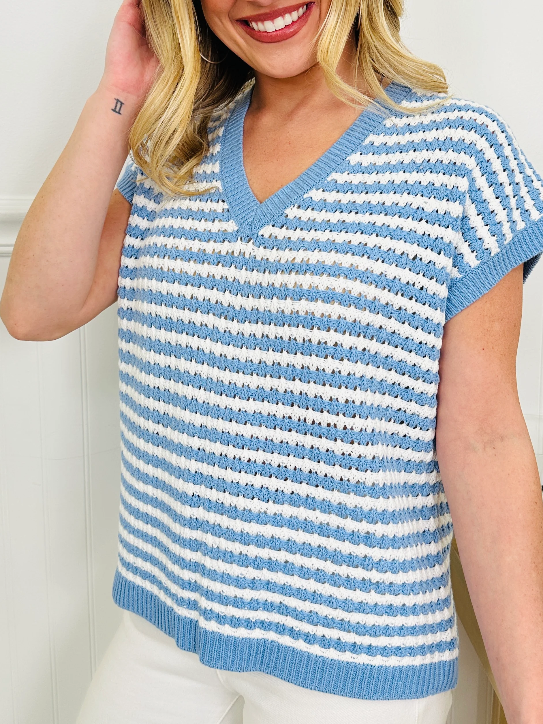 Nautical Knit Top In Multiple Colors - Image 4