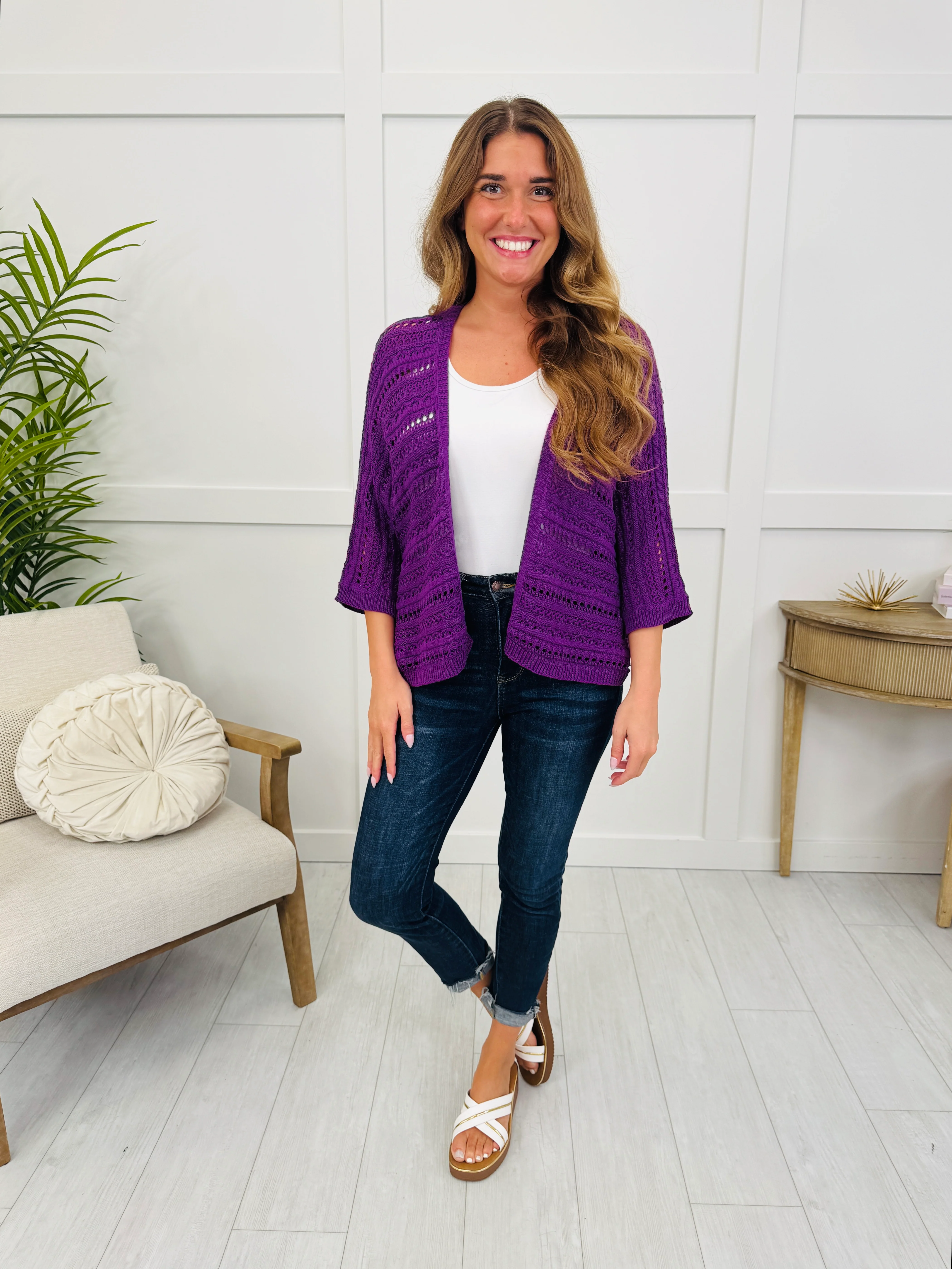 Orchid Bloom Cardigan - Image 2