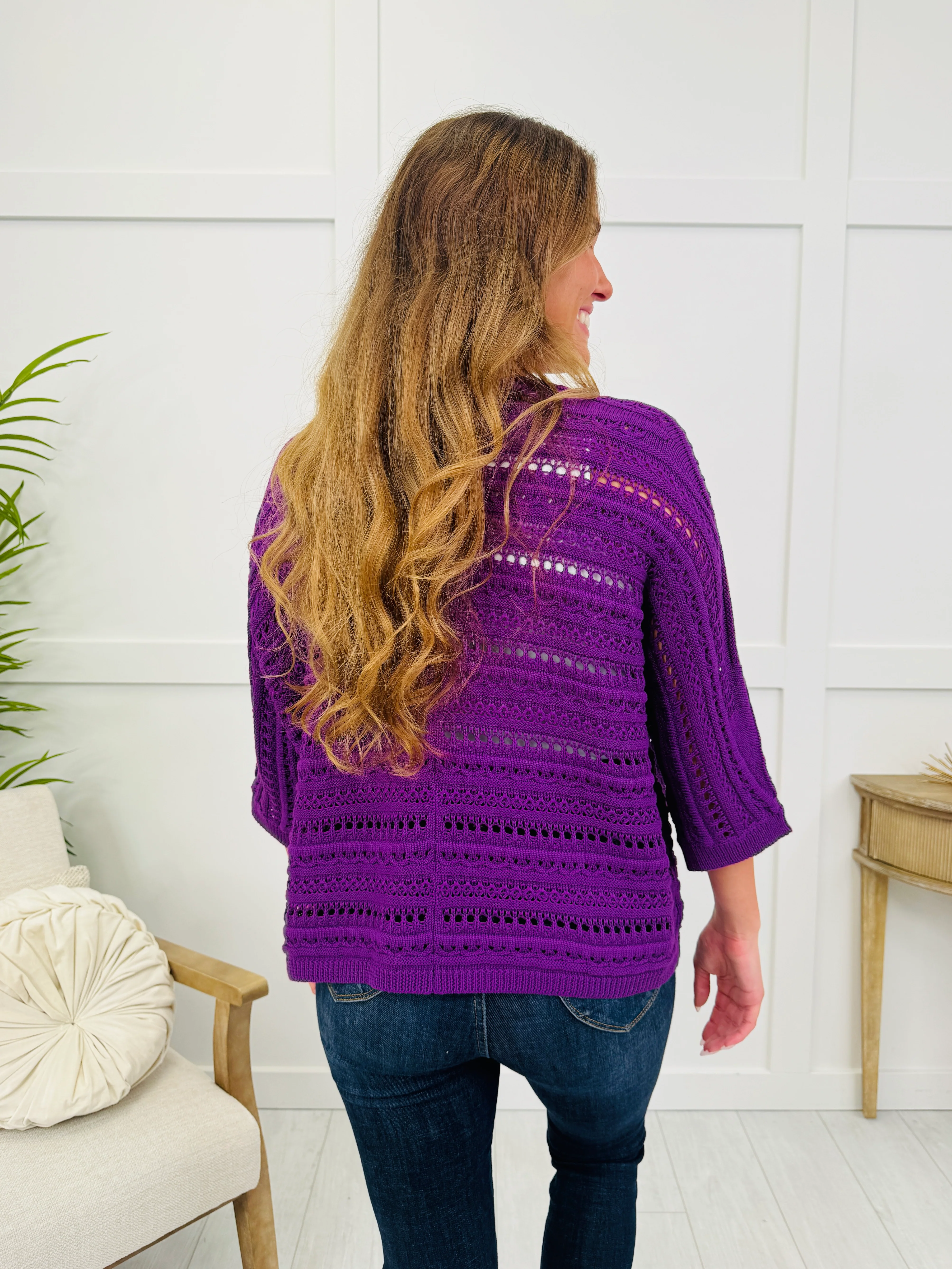 Orchid Bloom Cardigan - Image 4