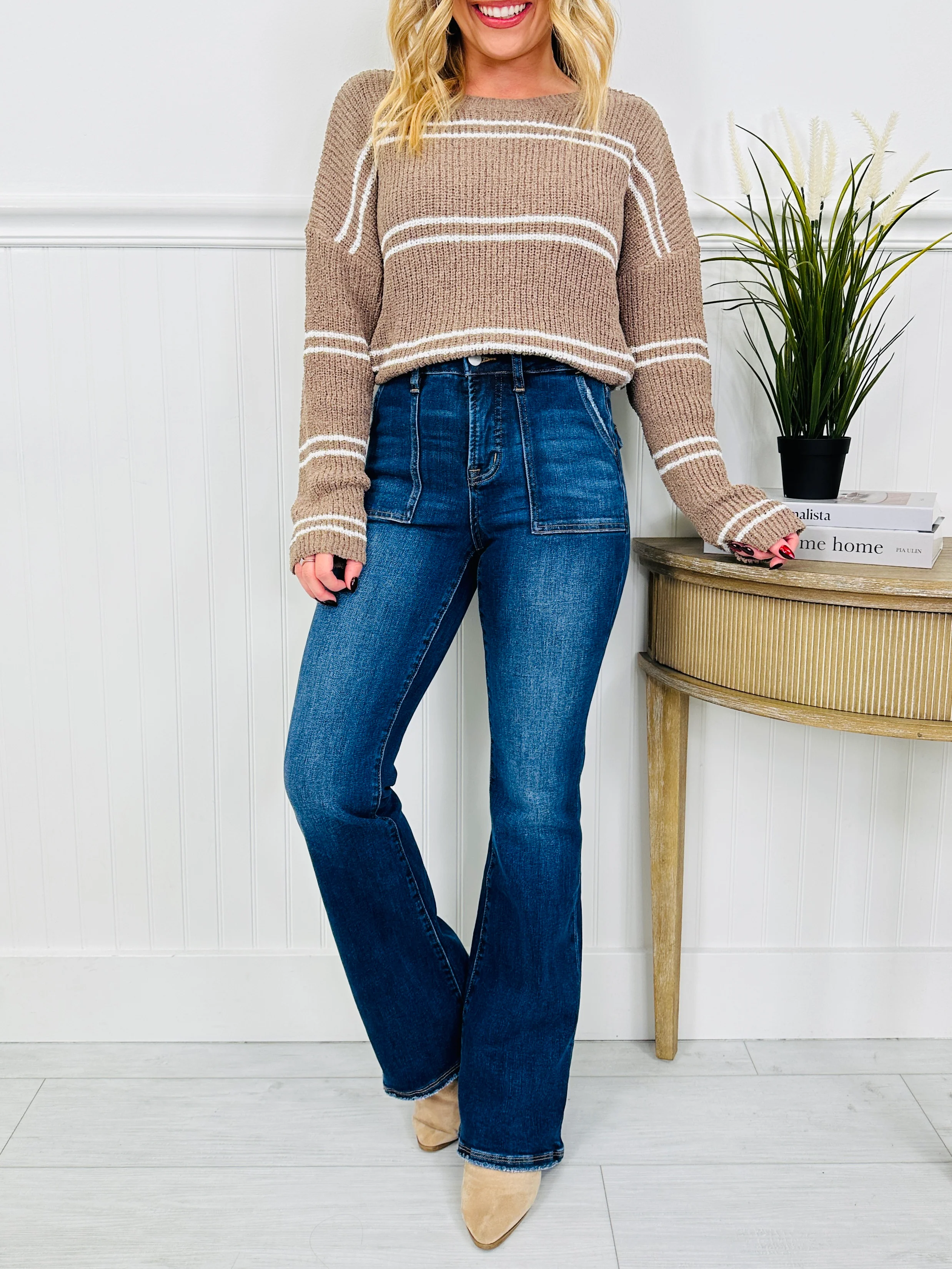 Pocket Goals Tummy Control Bootcut Jeans - Image 4