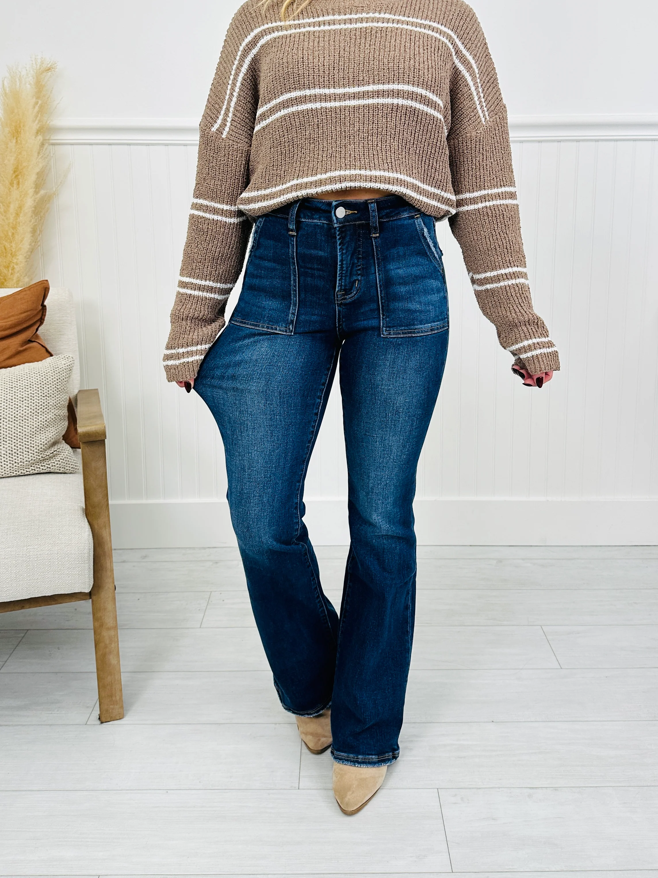 Pocket Goals Tummy Control Bootcut Jeans - Image 6
