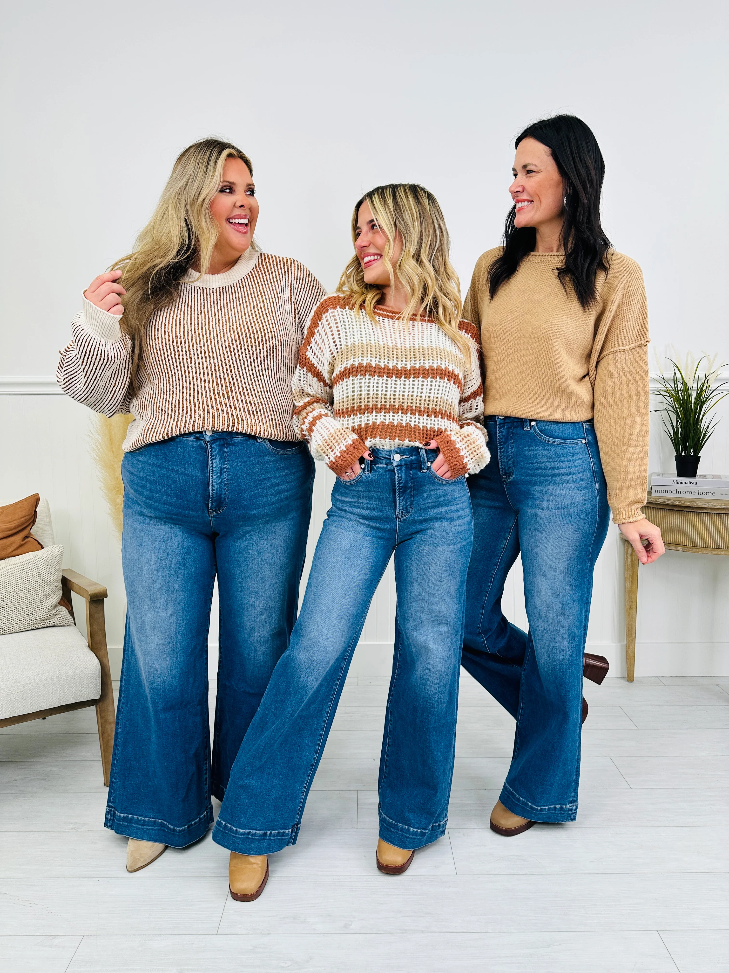 Ready to Roll Retro Wide Leg Jeans in Three Inseams - Image 3