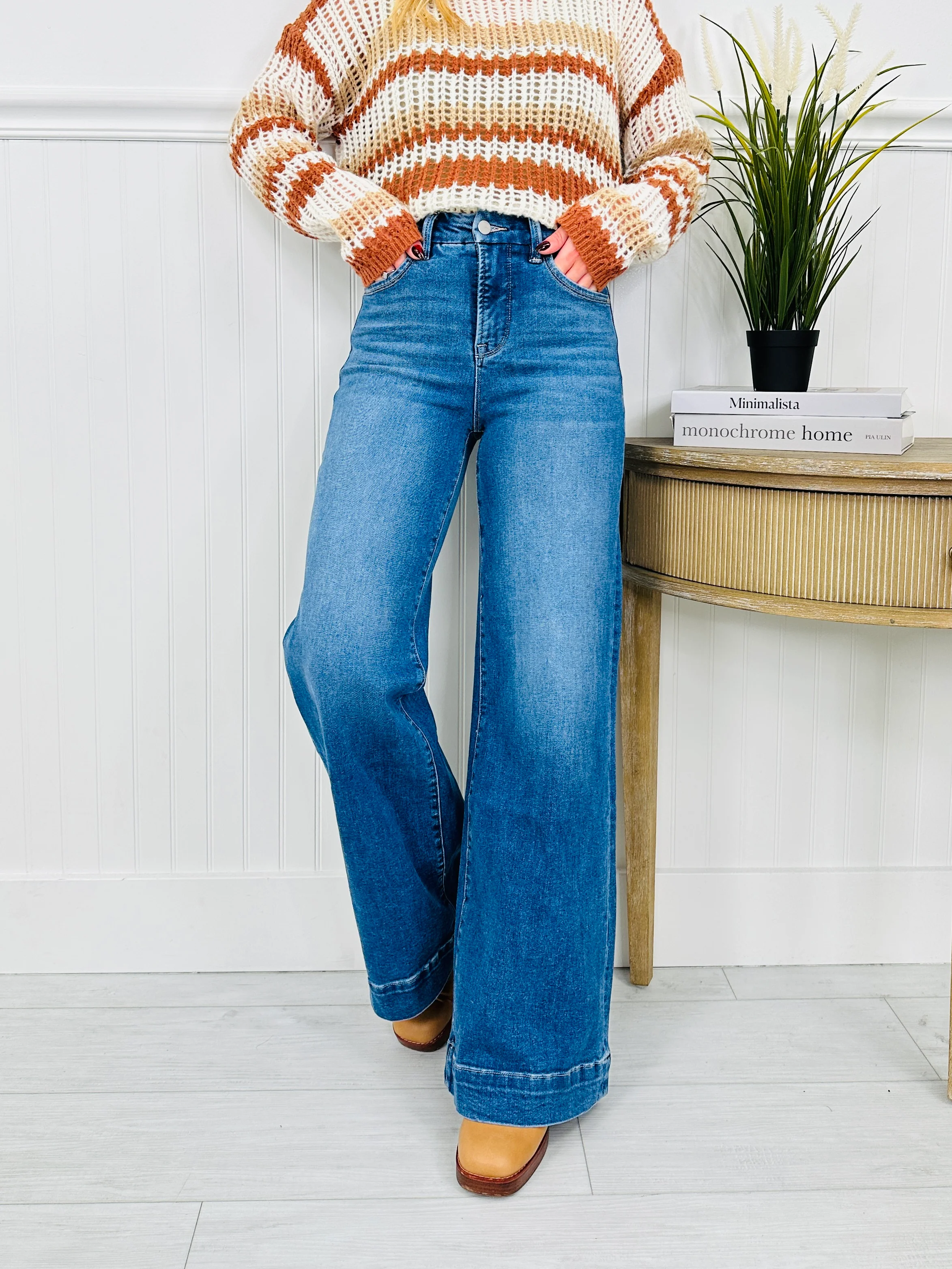 Ready to Roll Retro Wide Leg Jeans in Three Inseams - Image 6