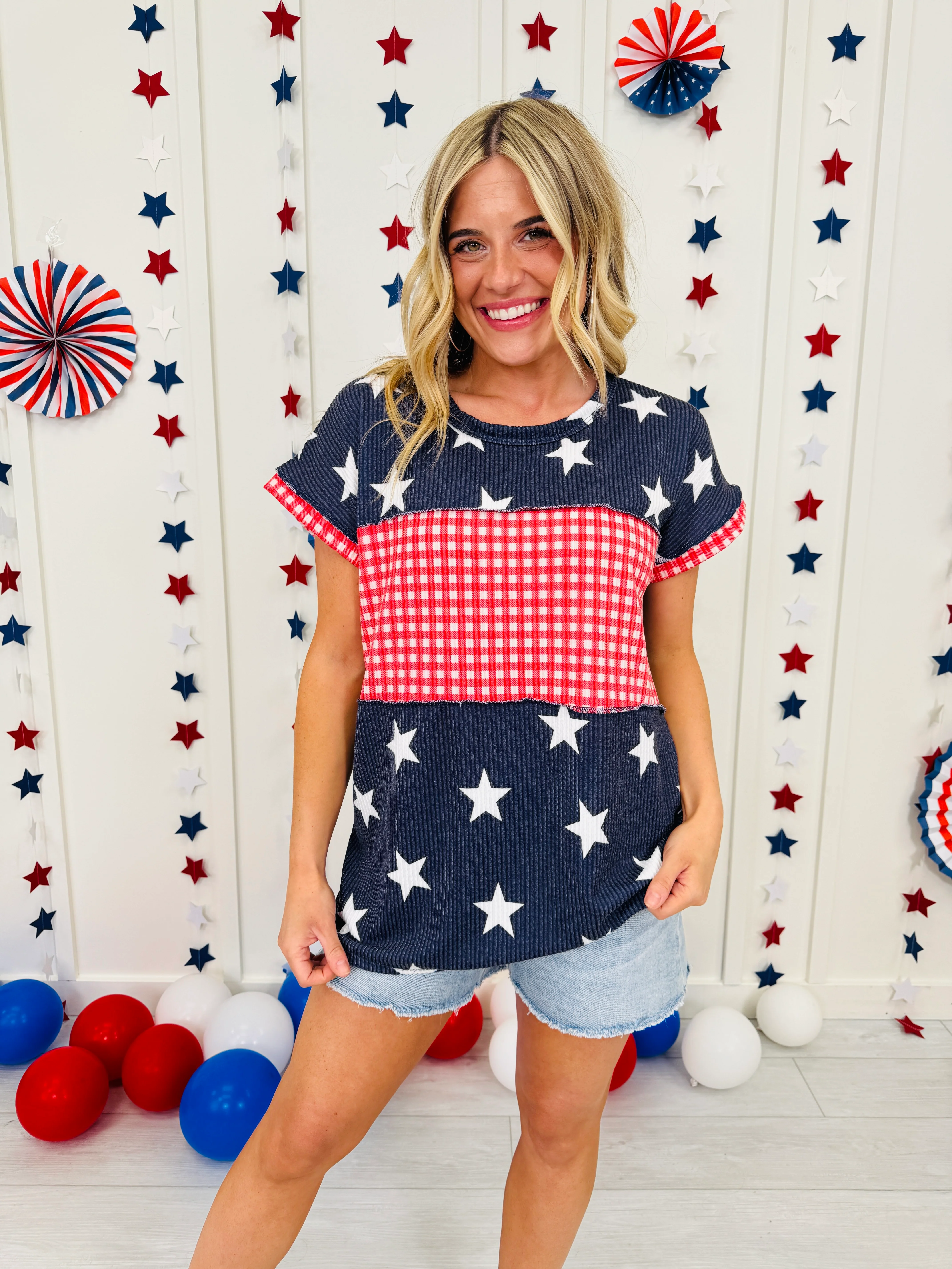 Red, White, and Cute Top in Multiple Colors - Image 4