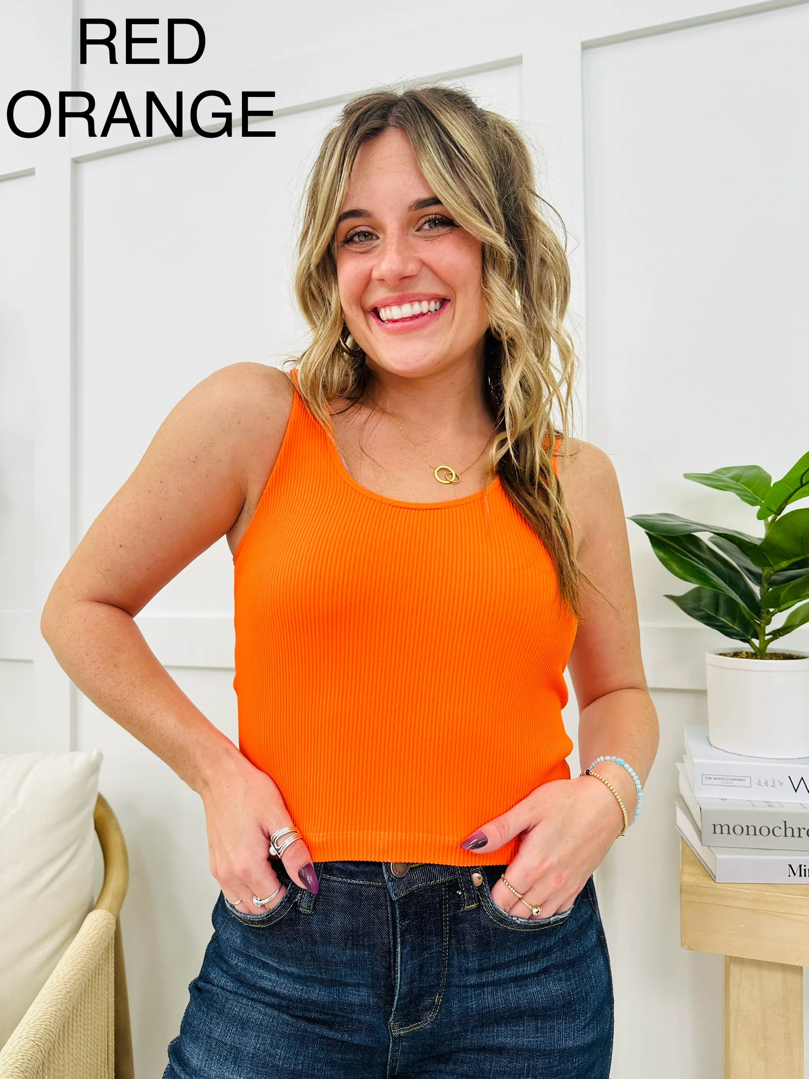 Reversible Ribbed Seamless Shapewear Tank Top in Multiple Colors - Image 25