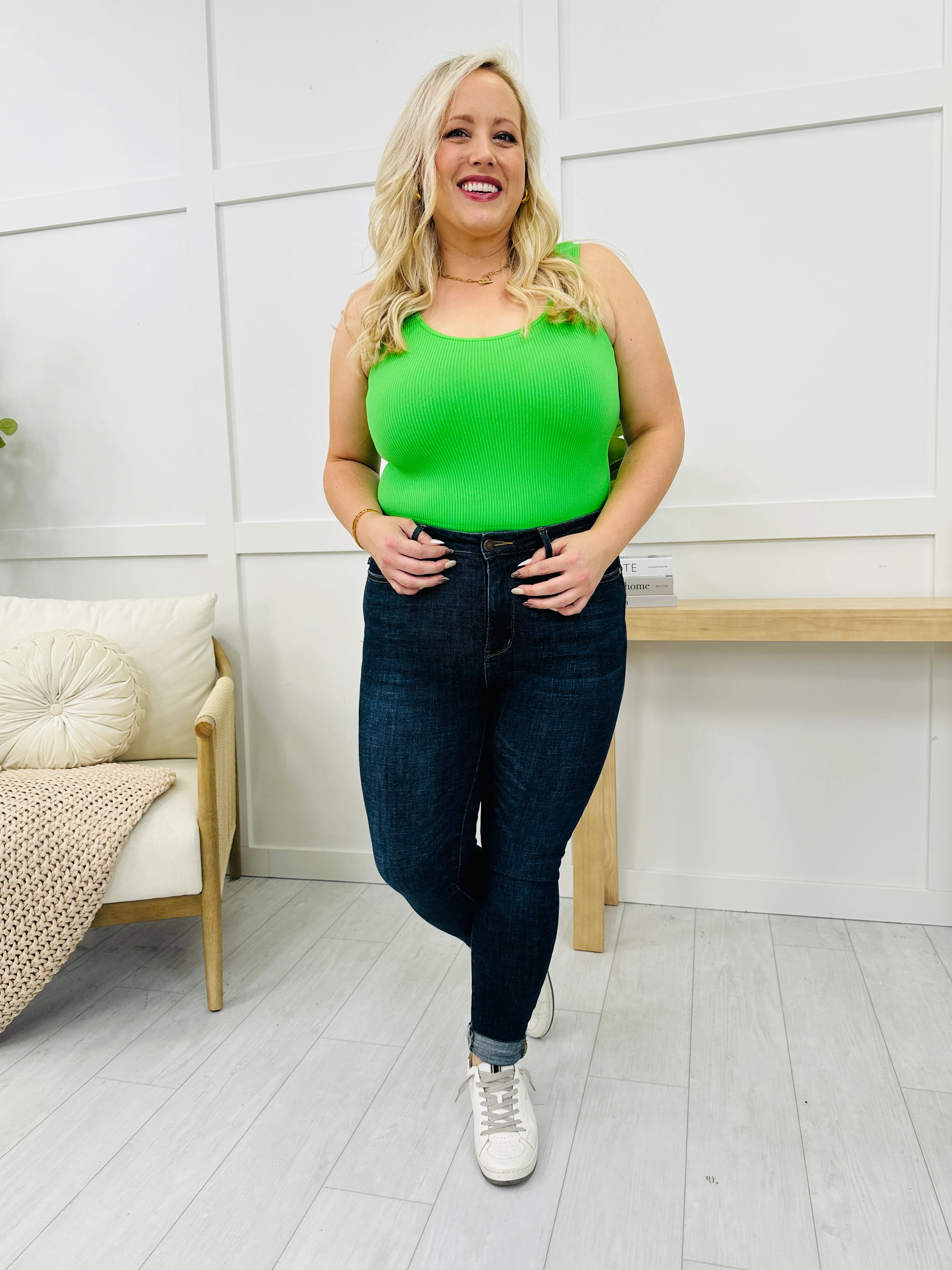 Reversible Ribbed Seamless Shapewear Tank Top in Multiple Colors - Image 7