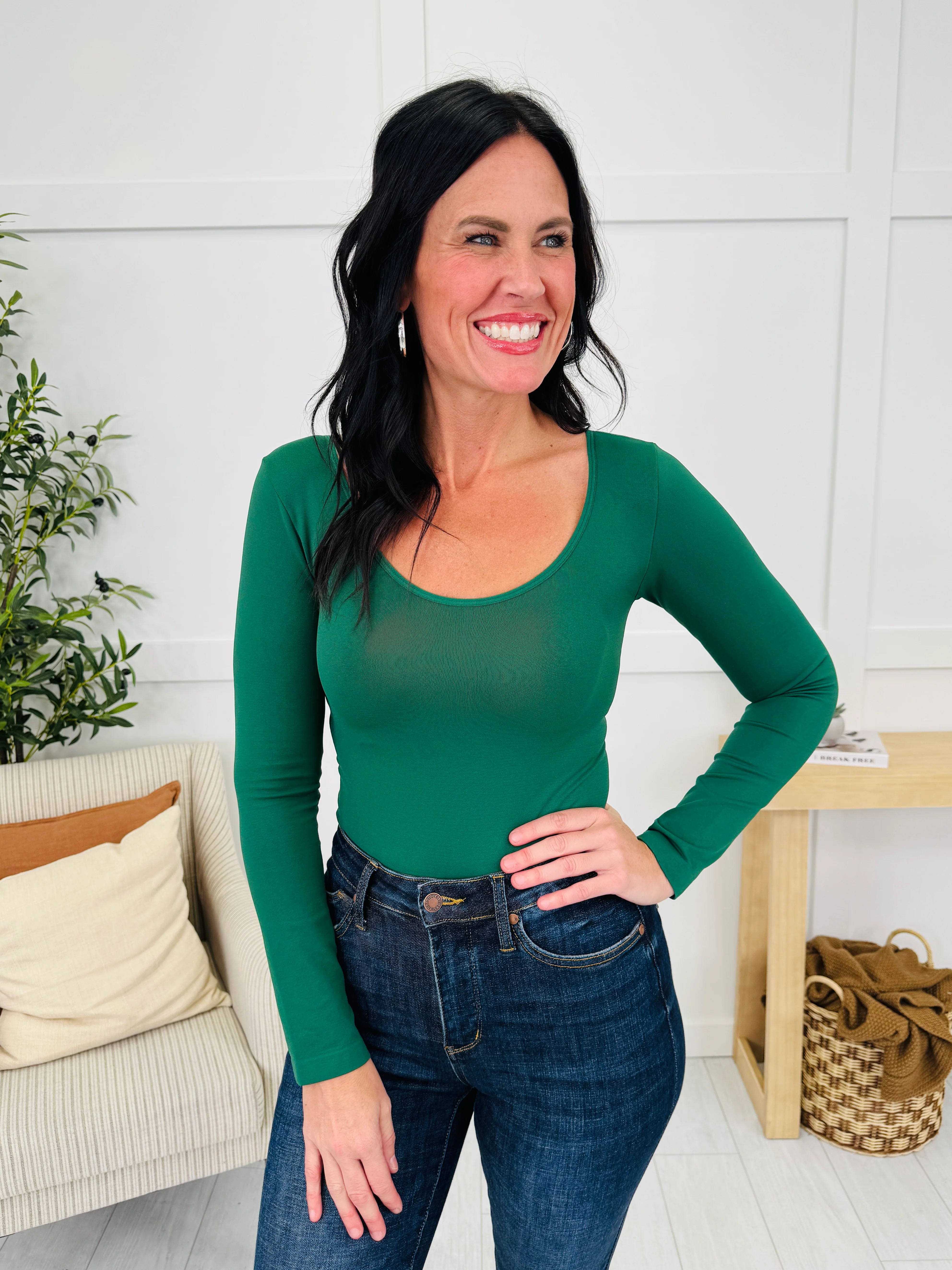 Seamless Body Contour Long Sleeve Shapewear Bodysuit in Multiple Colors! - Image 3
