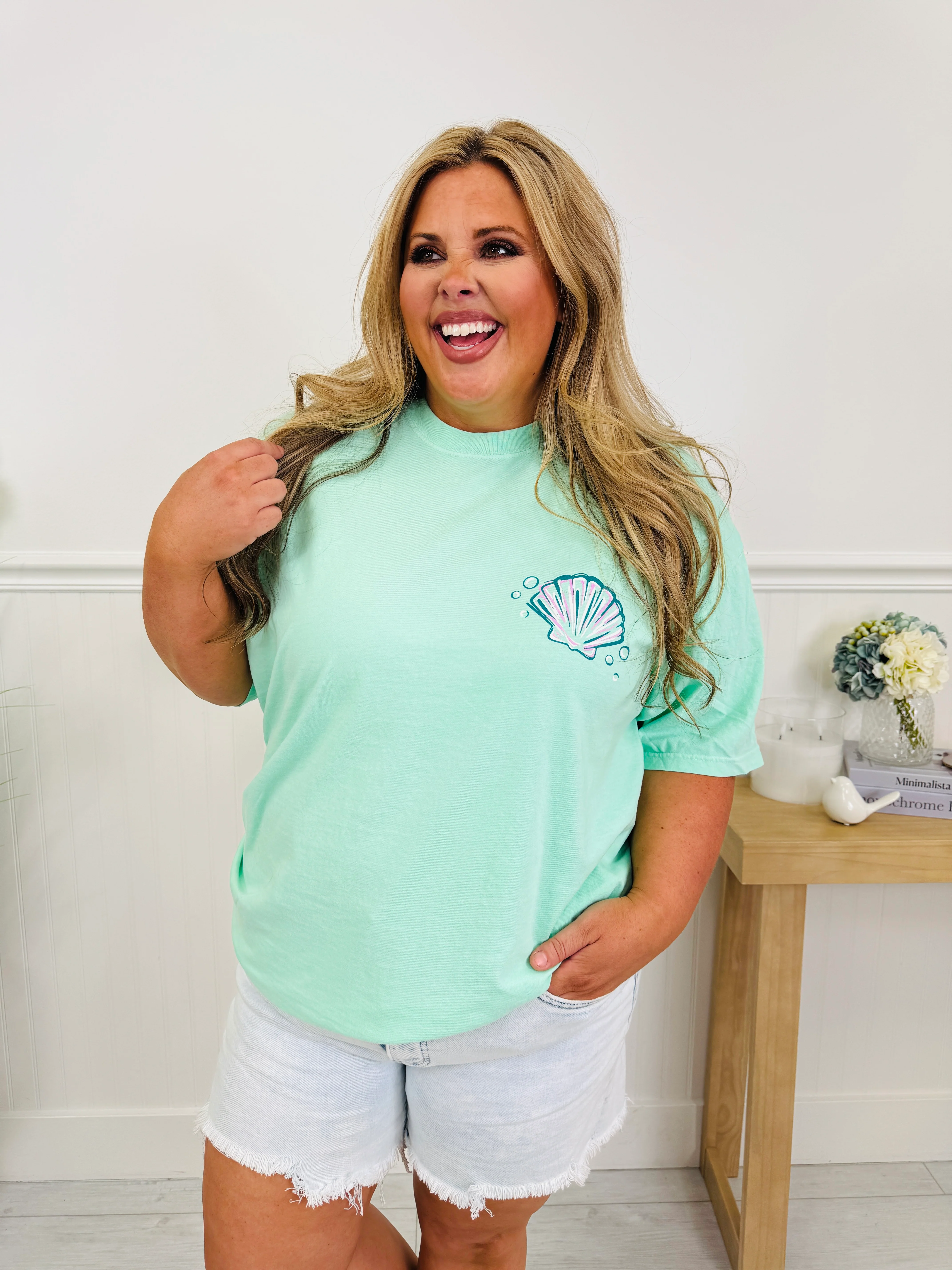 Seashell Sketch Graphic Tee - Image 7
