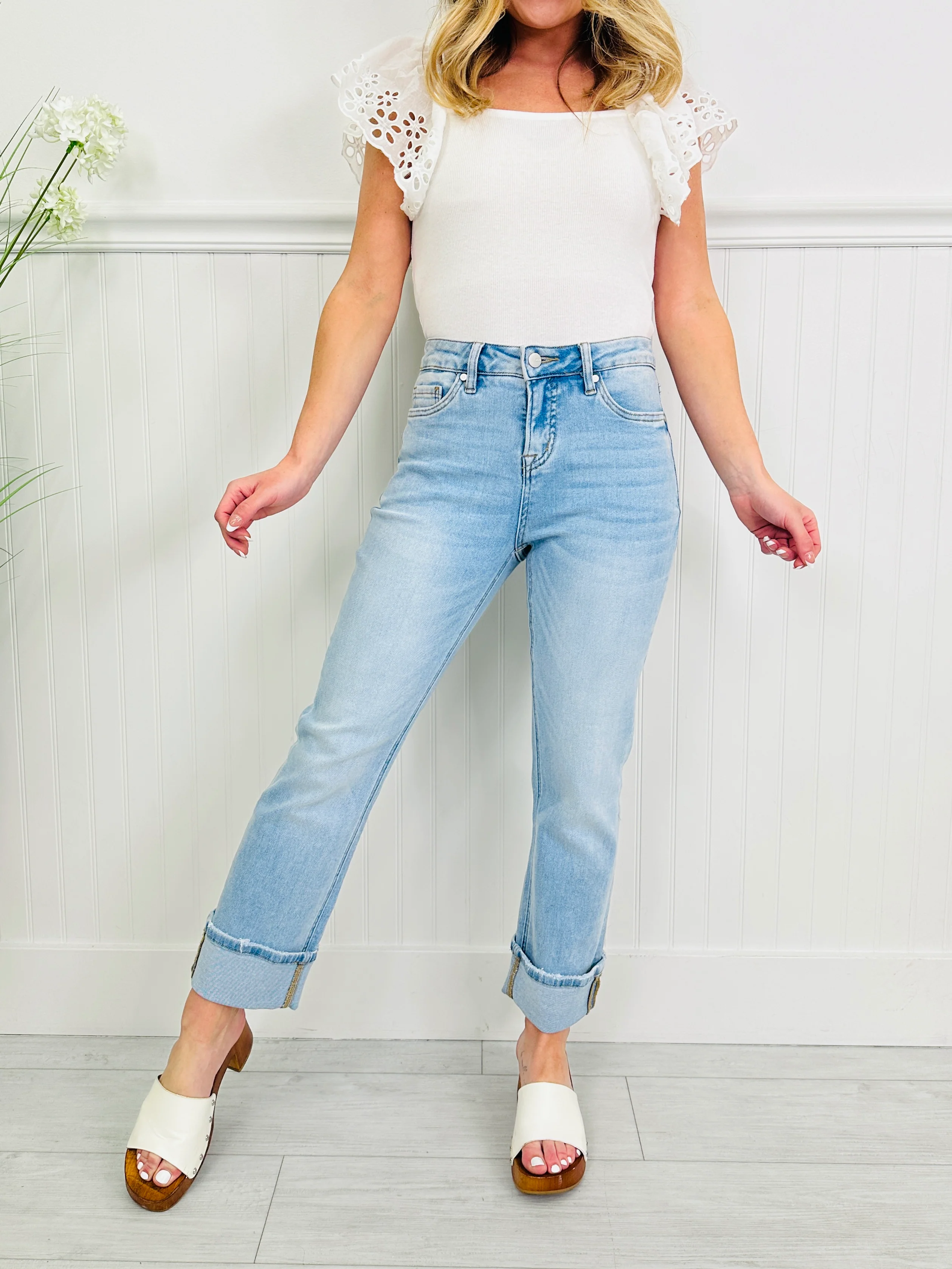 Set it Straight Tummy Control MOCO Exclusive Straight Leg Jeans - Image 4