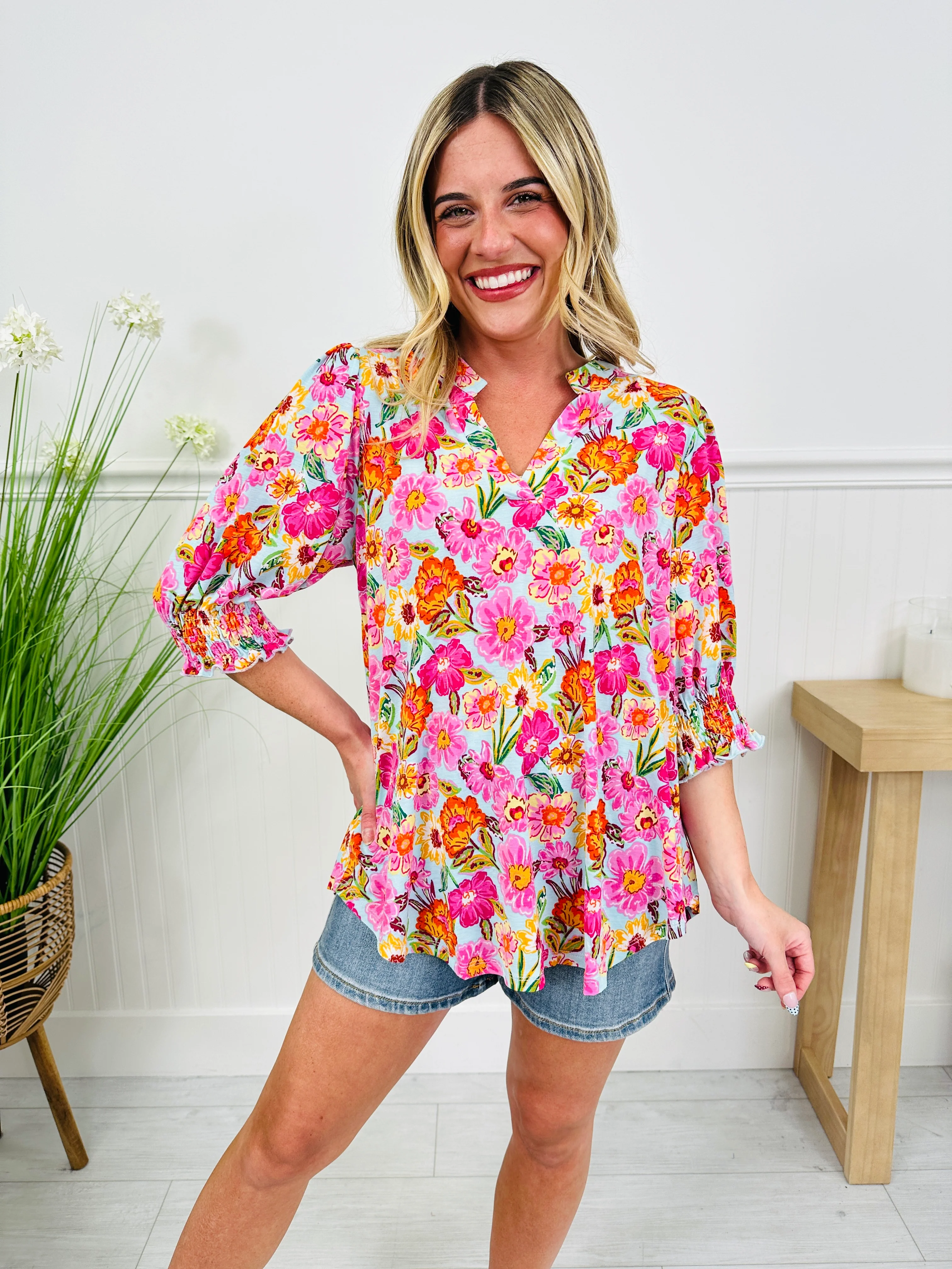 Step Into Spring Top in Savannah Print - Image 6