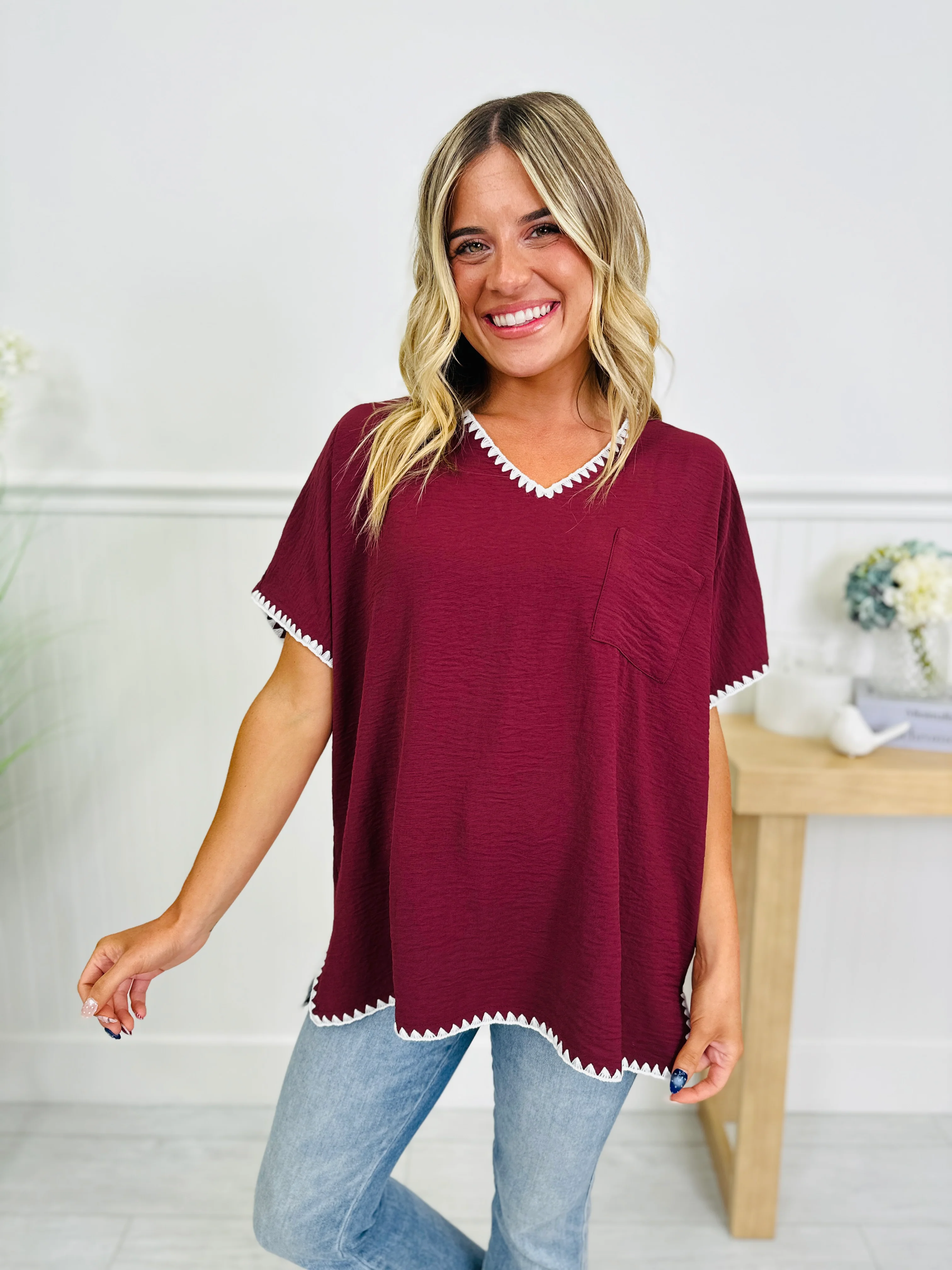 Stitched In Style Top In Multiple Colors - Image 13