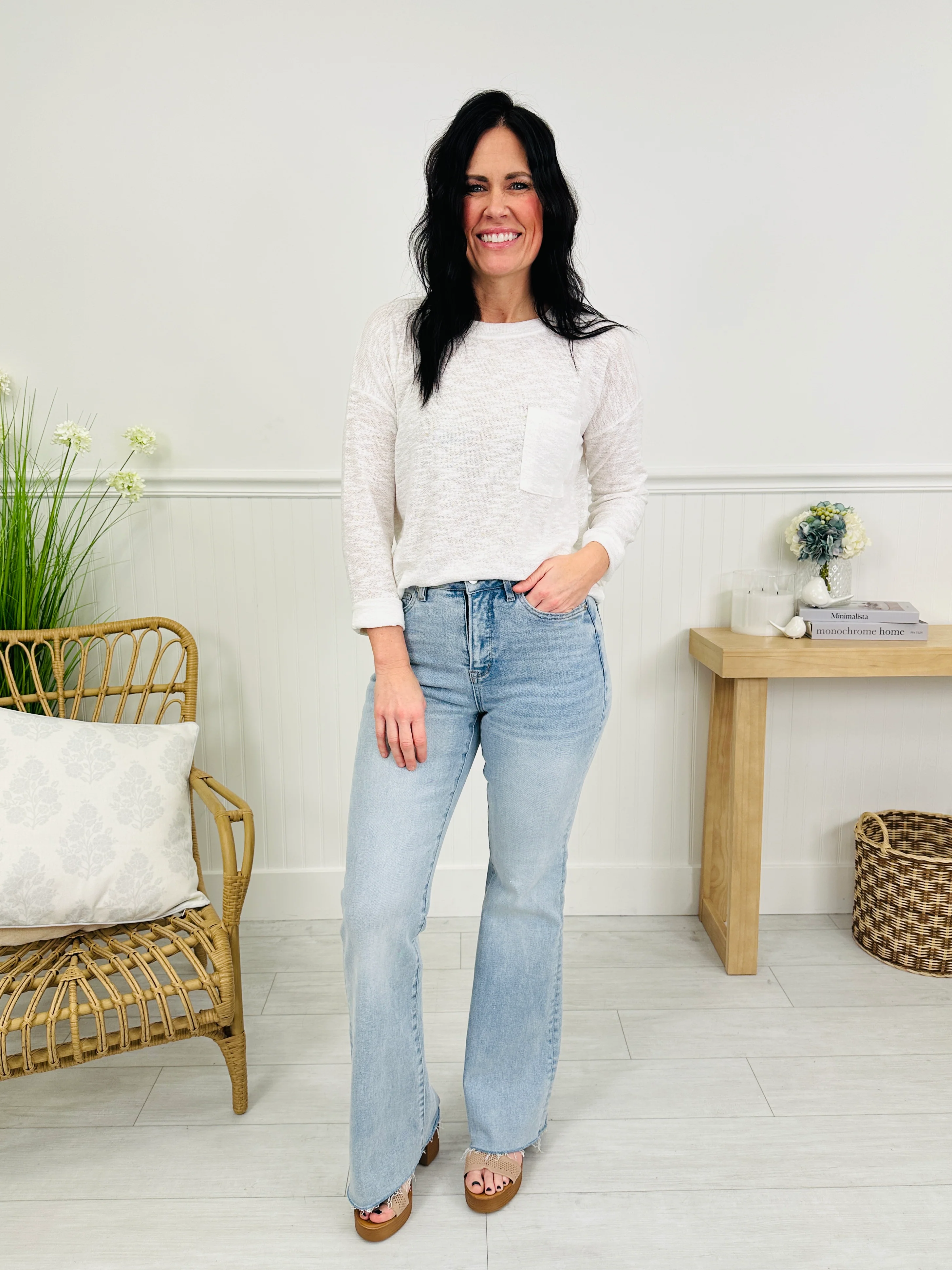 Stop and Stare Flare Tummy Control Jeans - Image 12