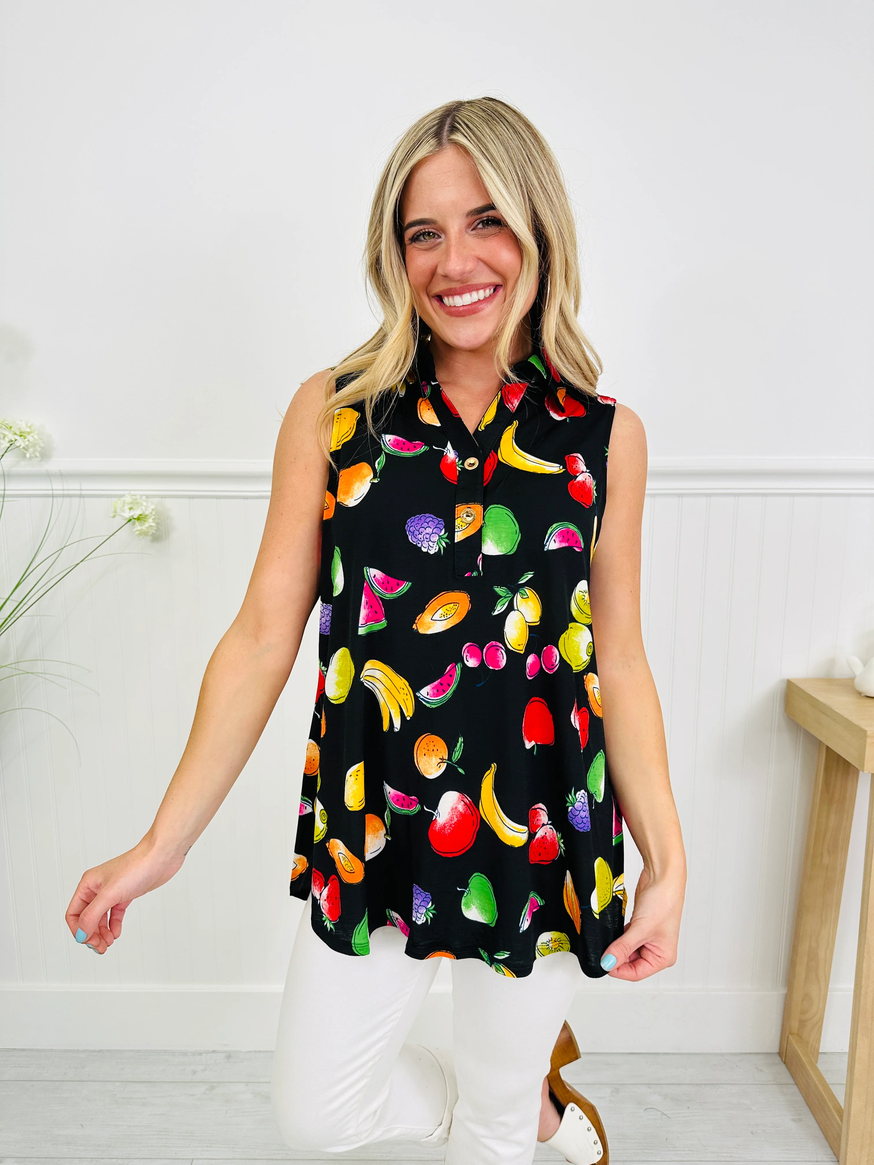 Styled For Summer Tank Top In Tampa Print - Image 3