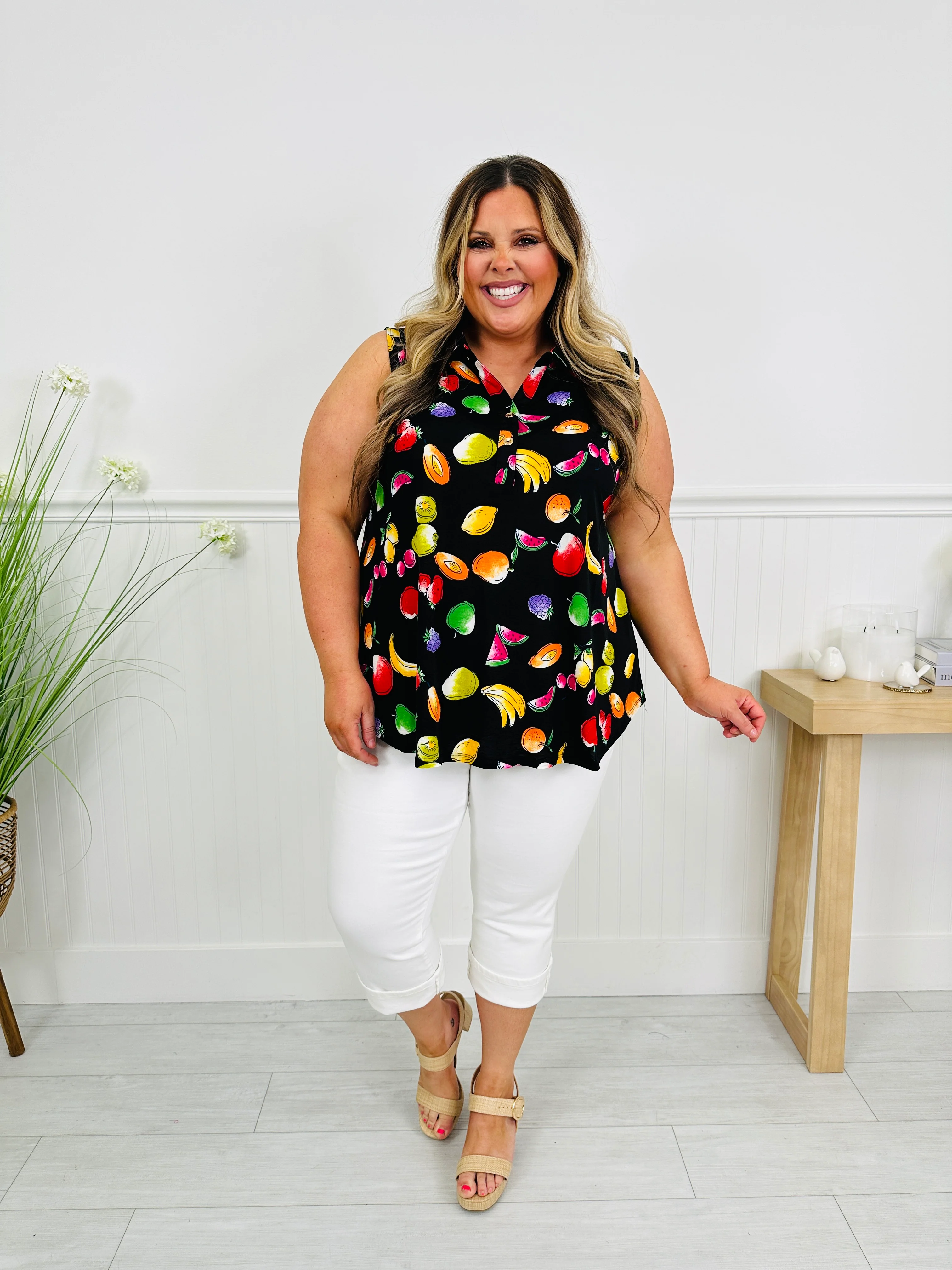 Styled For Summer Tank Top In Tampa Print - Image 7