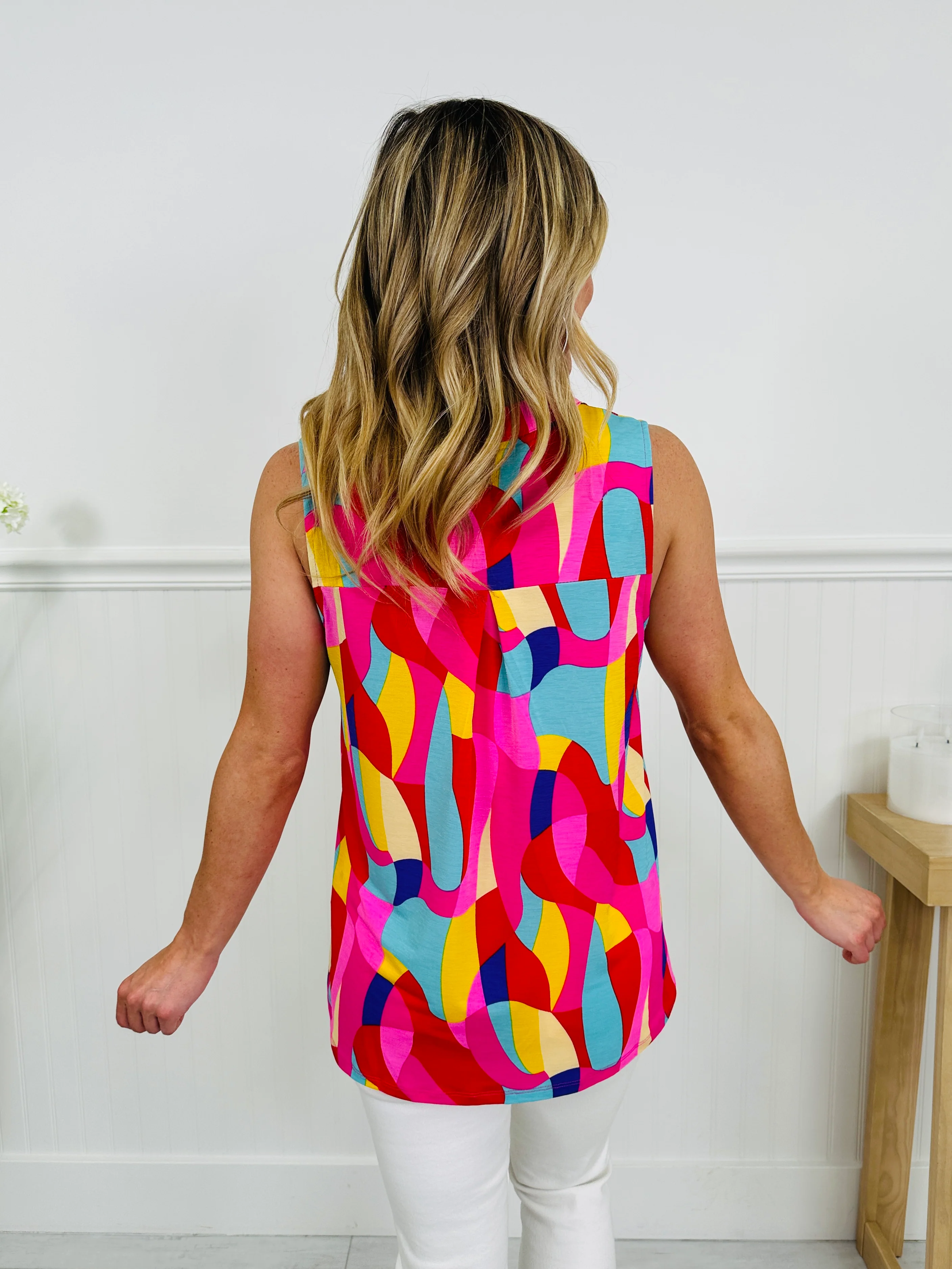 Sunshine Energy Top in Chicago Print - Image 4