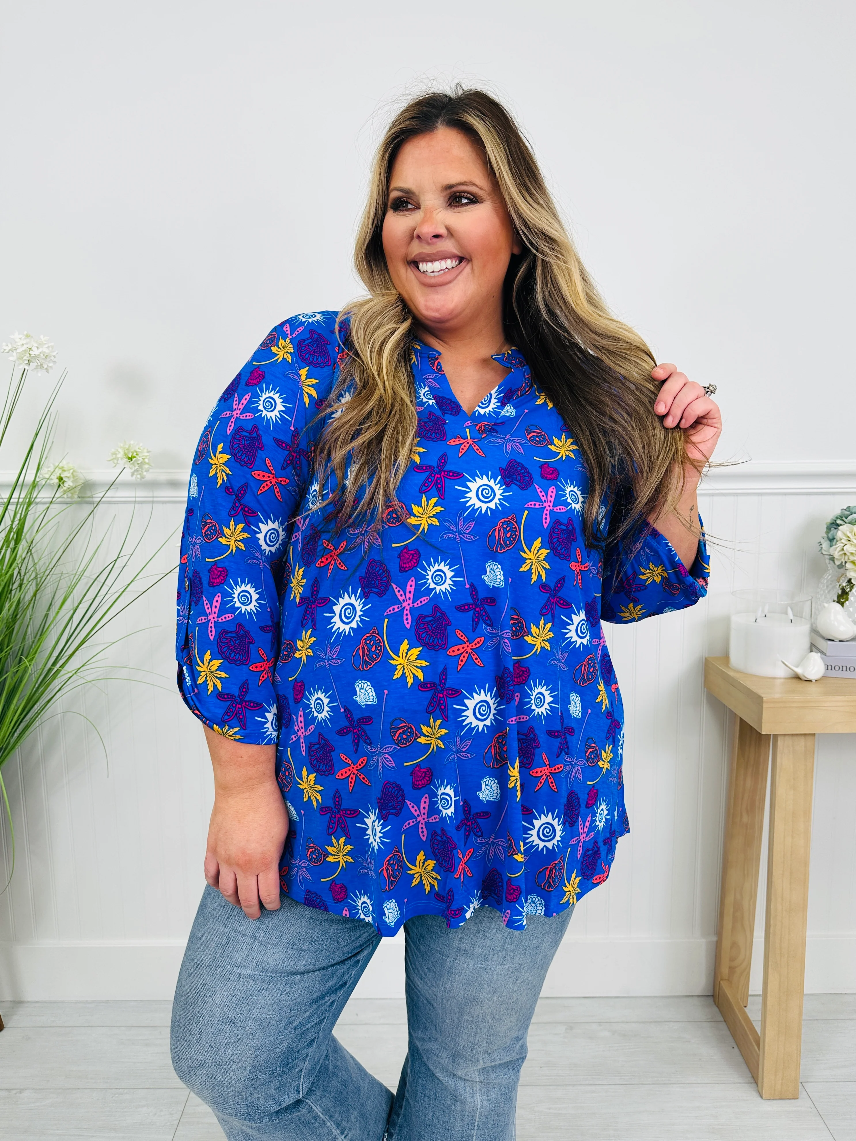 Sweet Like Spring Top in Key West Print - Image 6