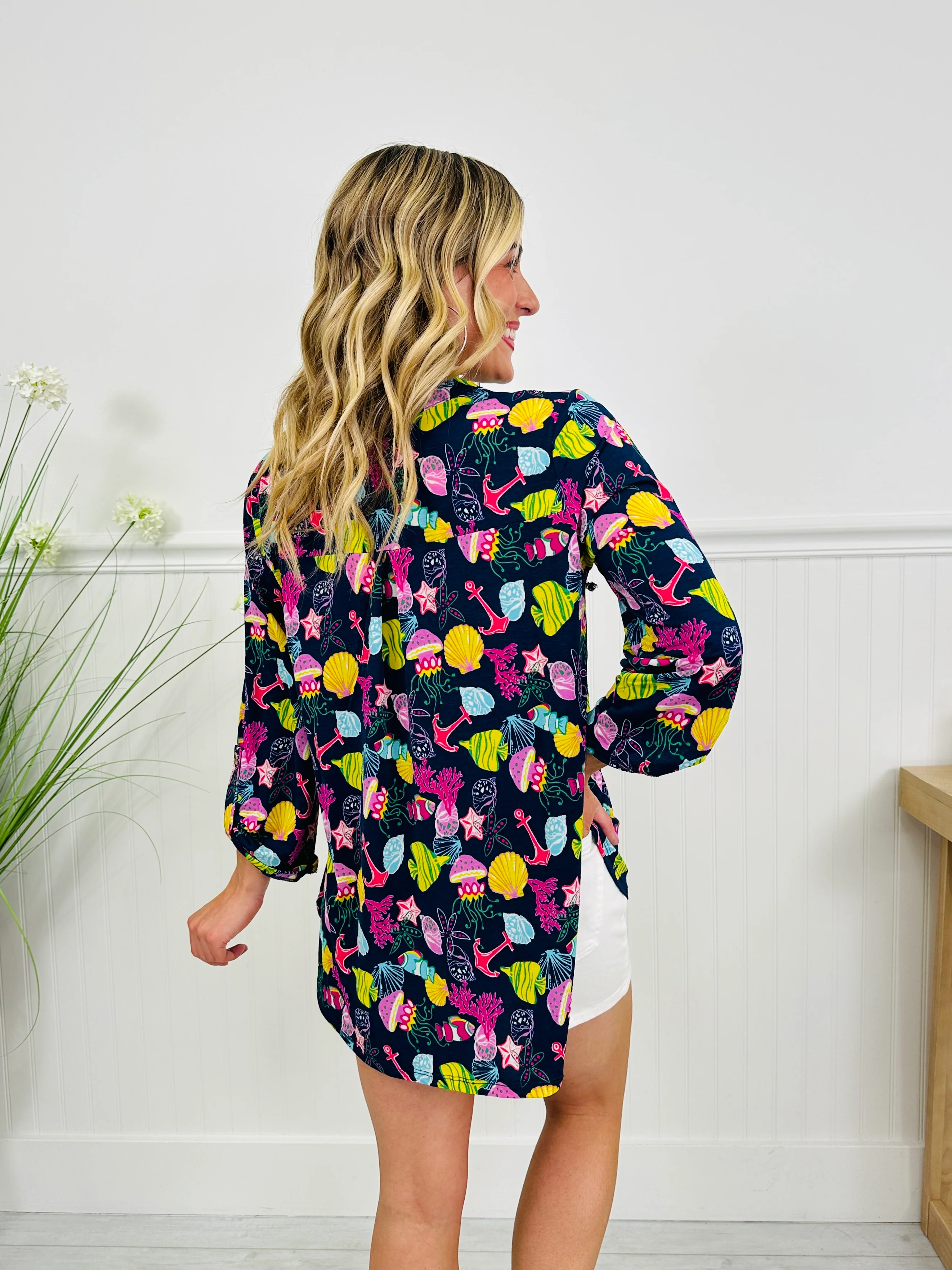 Sweet Like Spring Top in Nantucket Print - Image 5