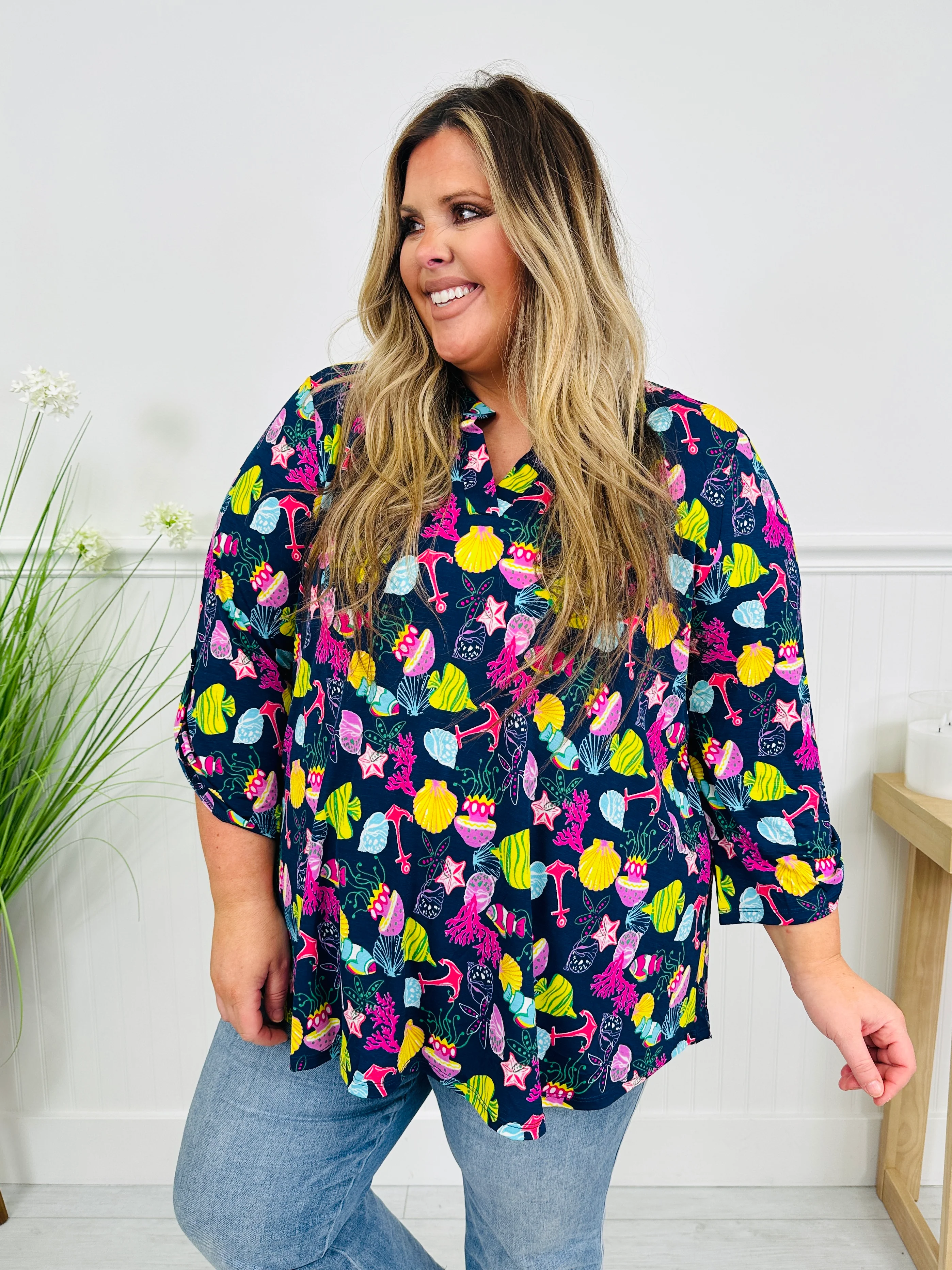 Sweet Like Spring Top in Nantucket Print - Image 6