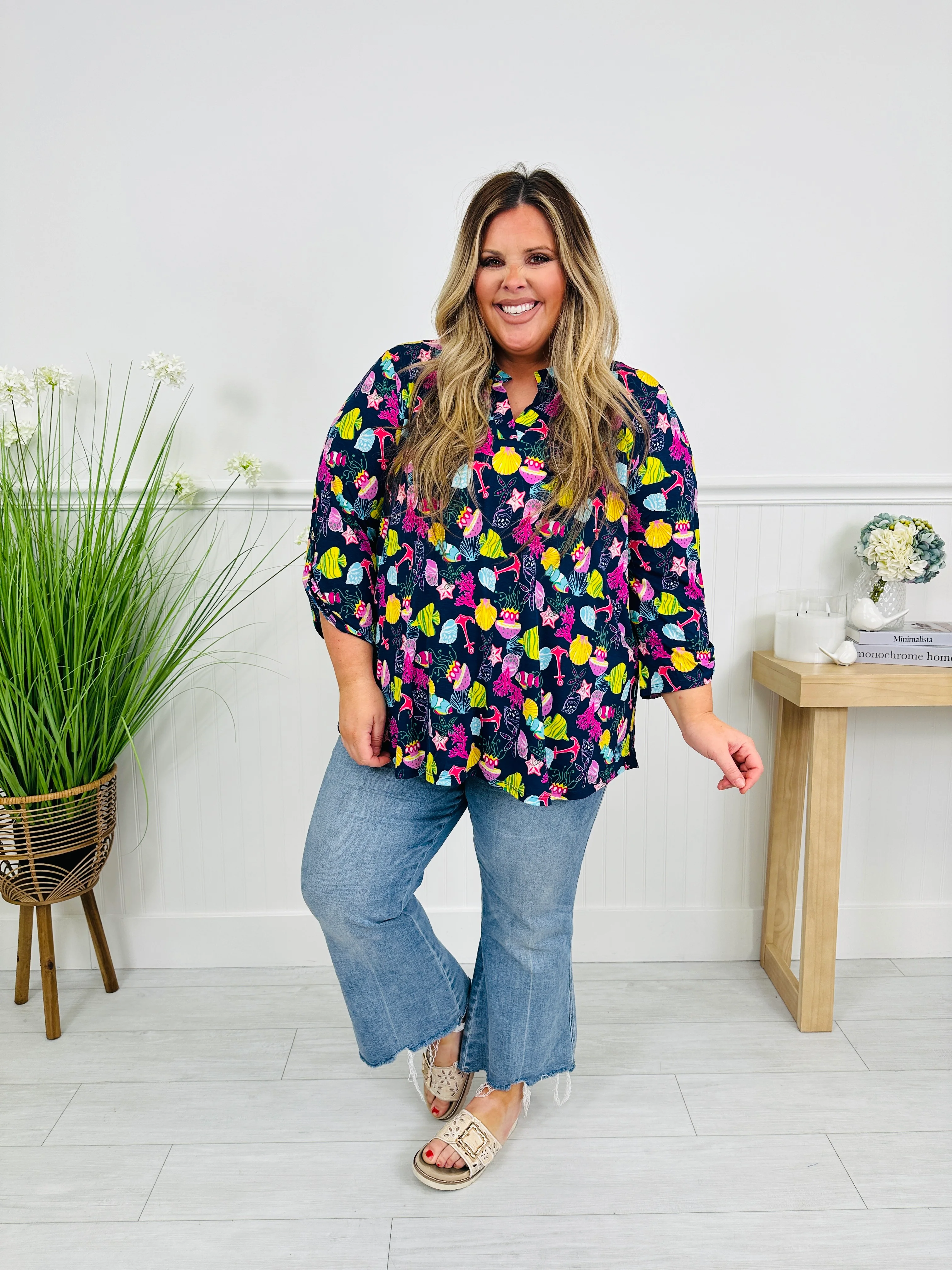 Sweet Like Spring Top in Nantucket Print - Image 7