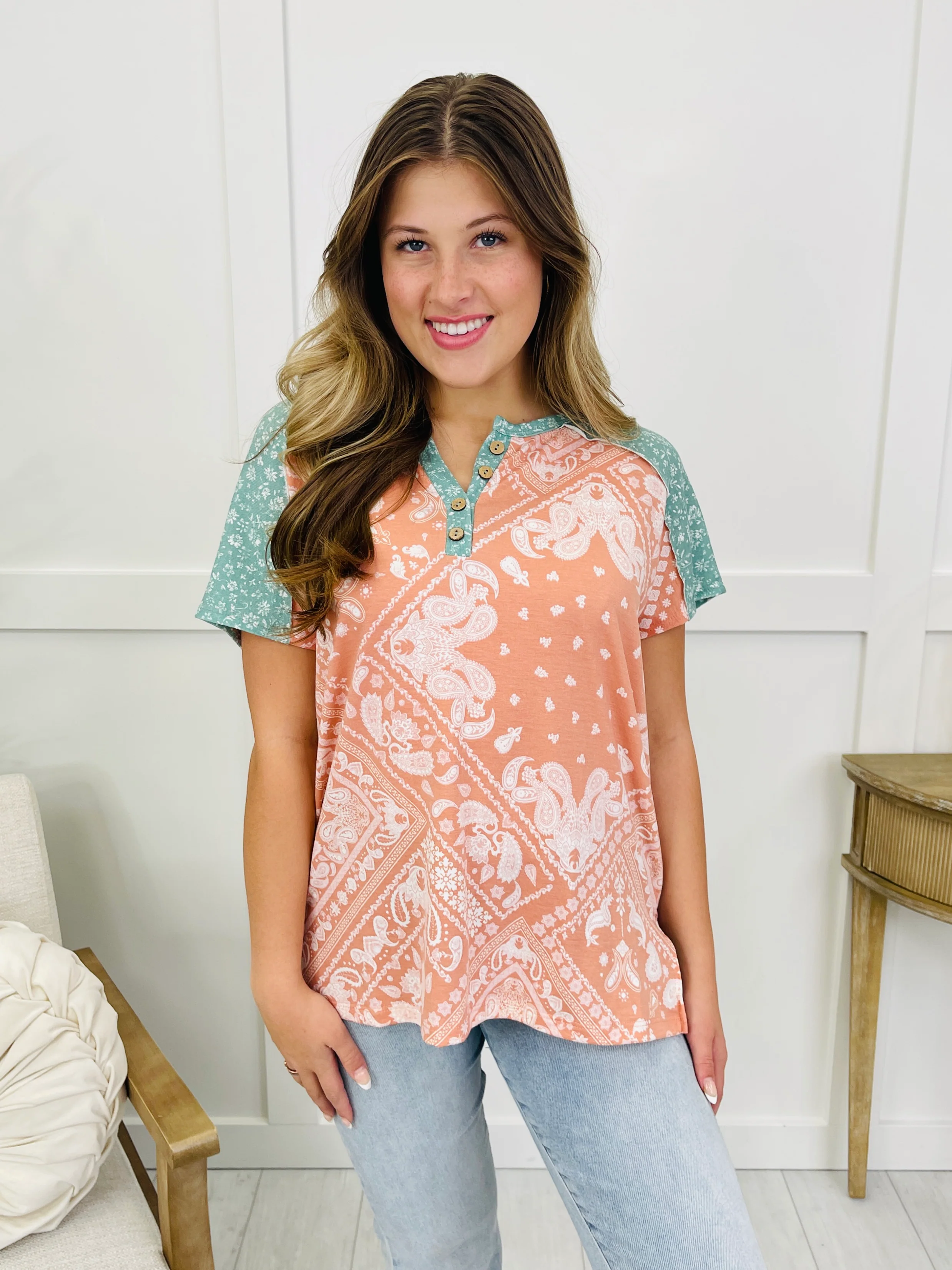 The Dream State Top In Peach - Image 3