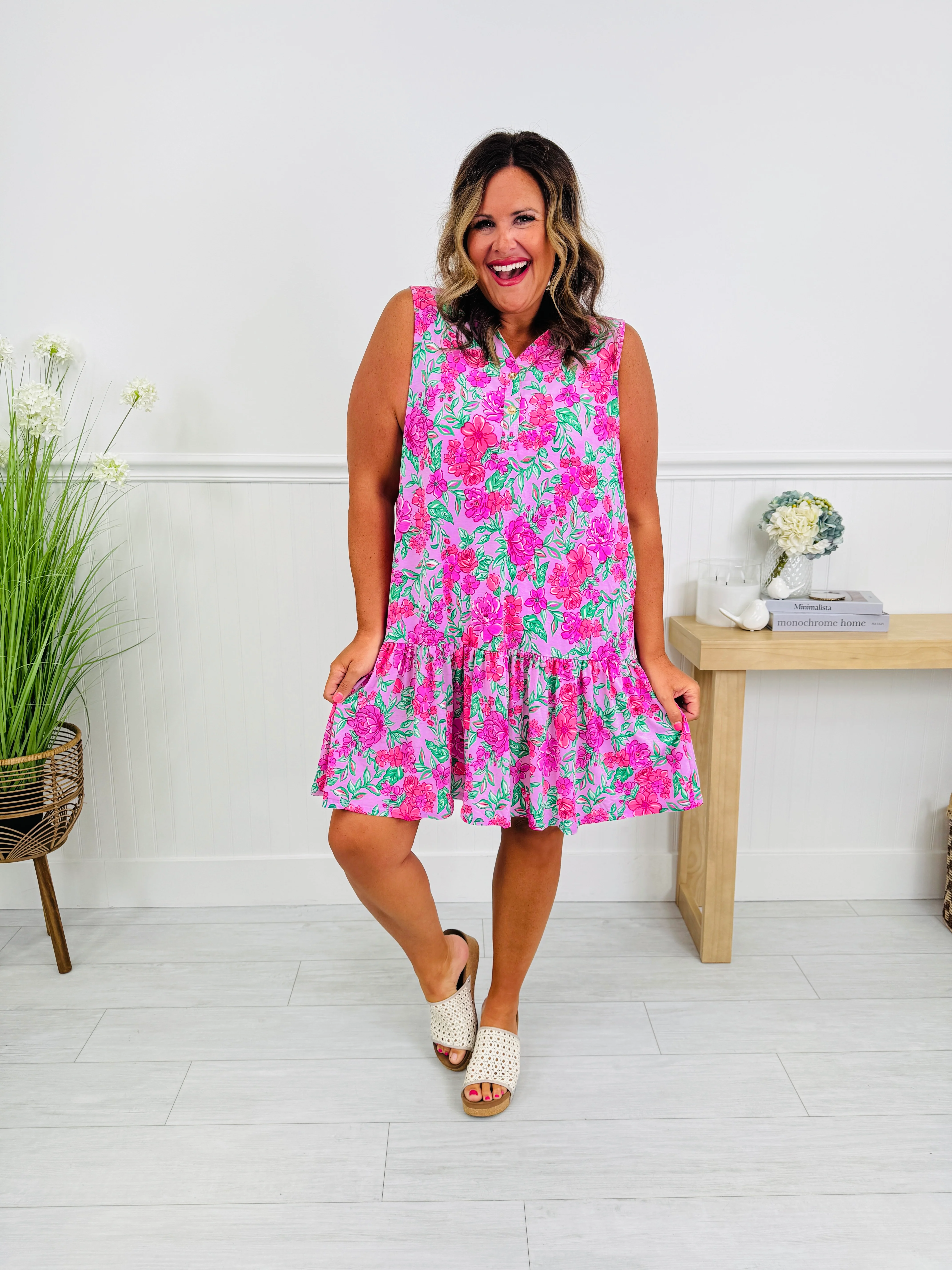 The Gone Coastal Dress In Naples Print - Image 7