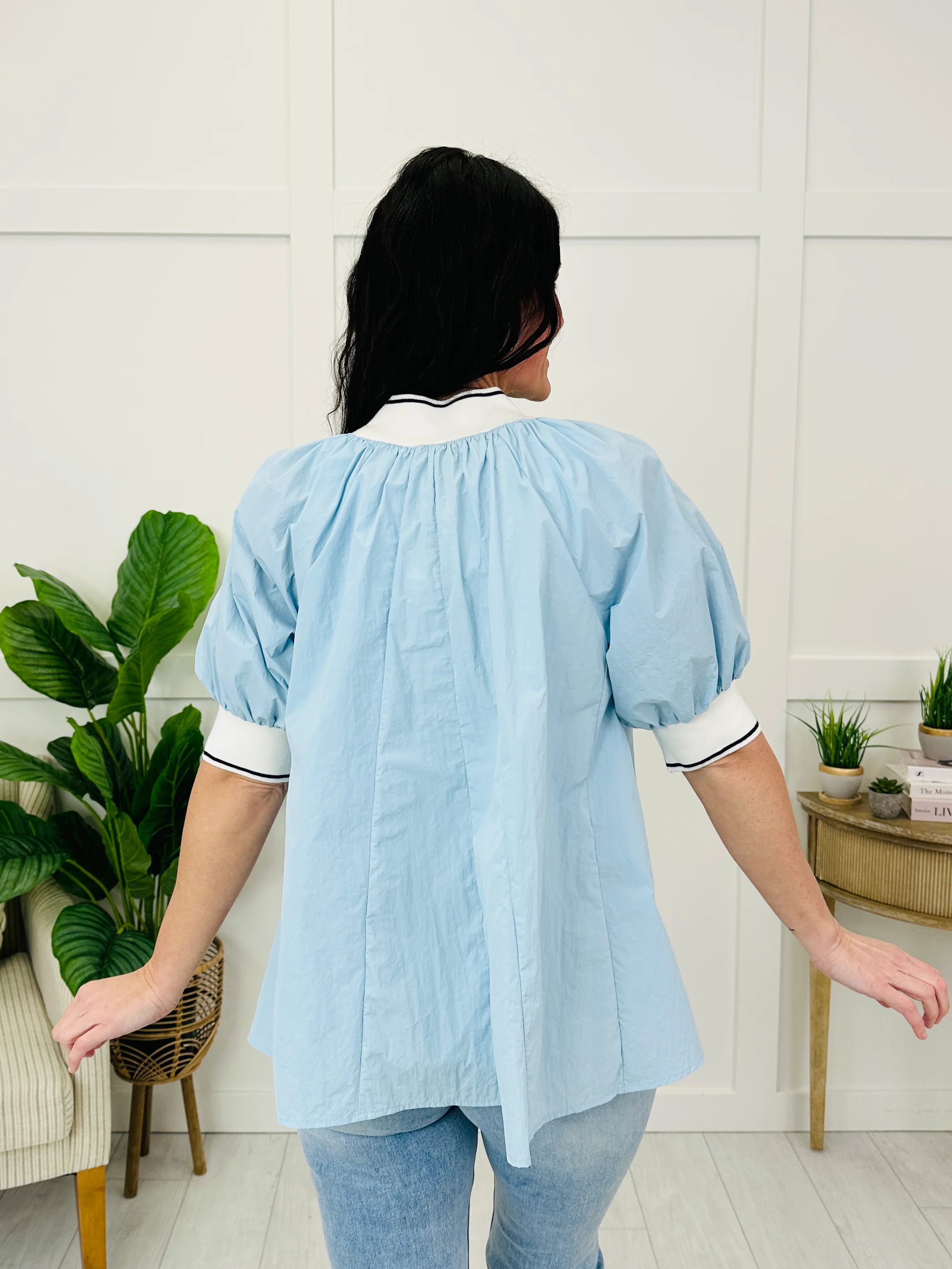 The Motion Pullover In Light Blue - Image 4