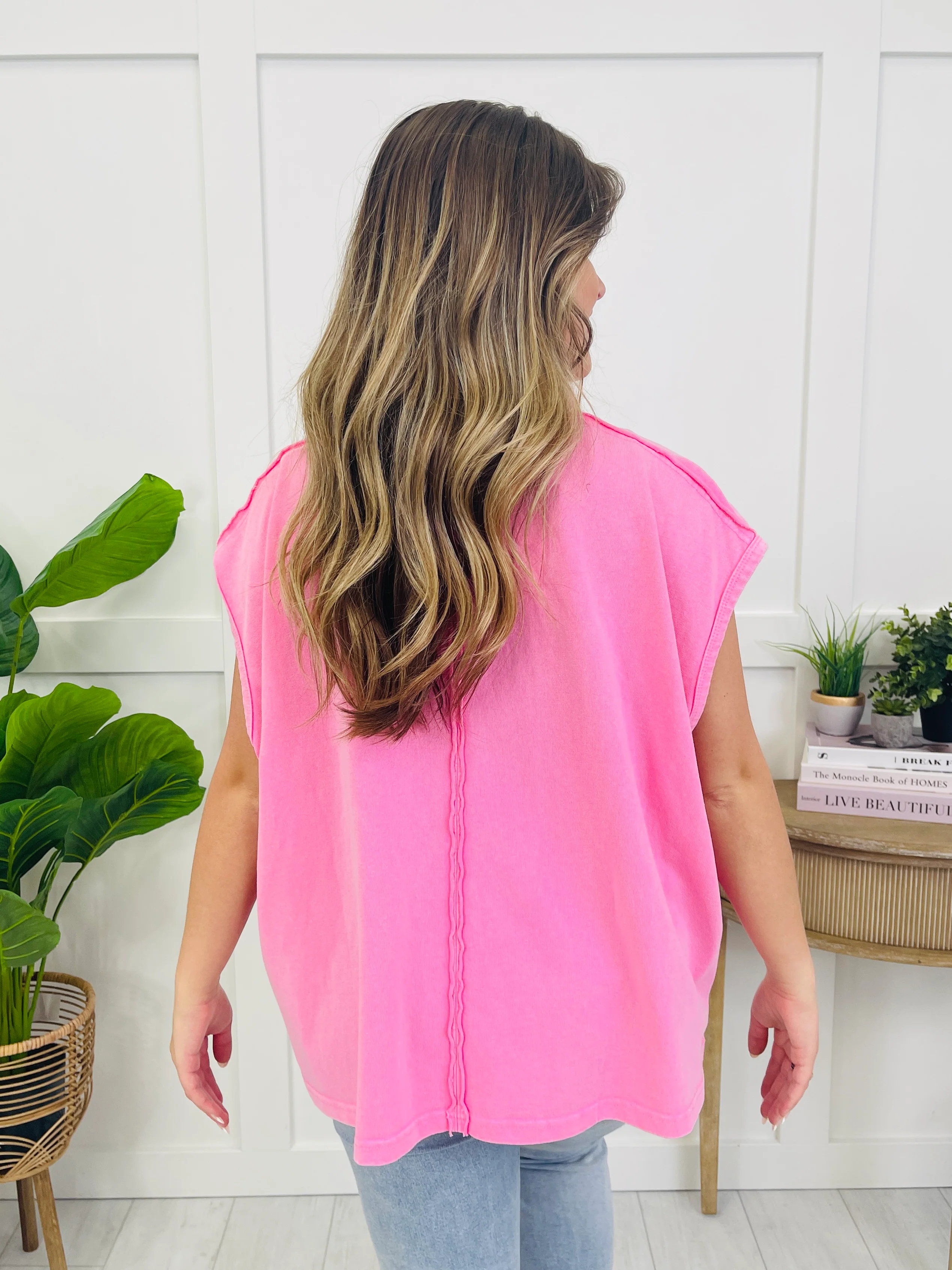 The Relaxed Edit Top In Pink - Image 4