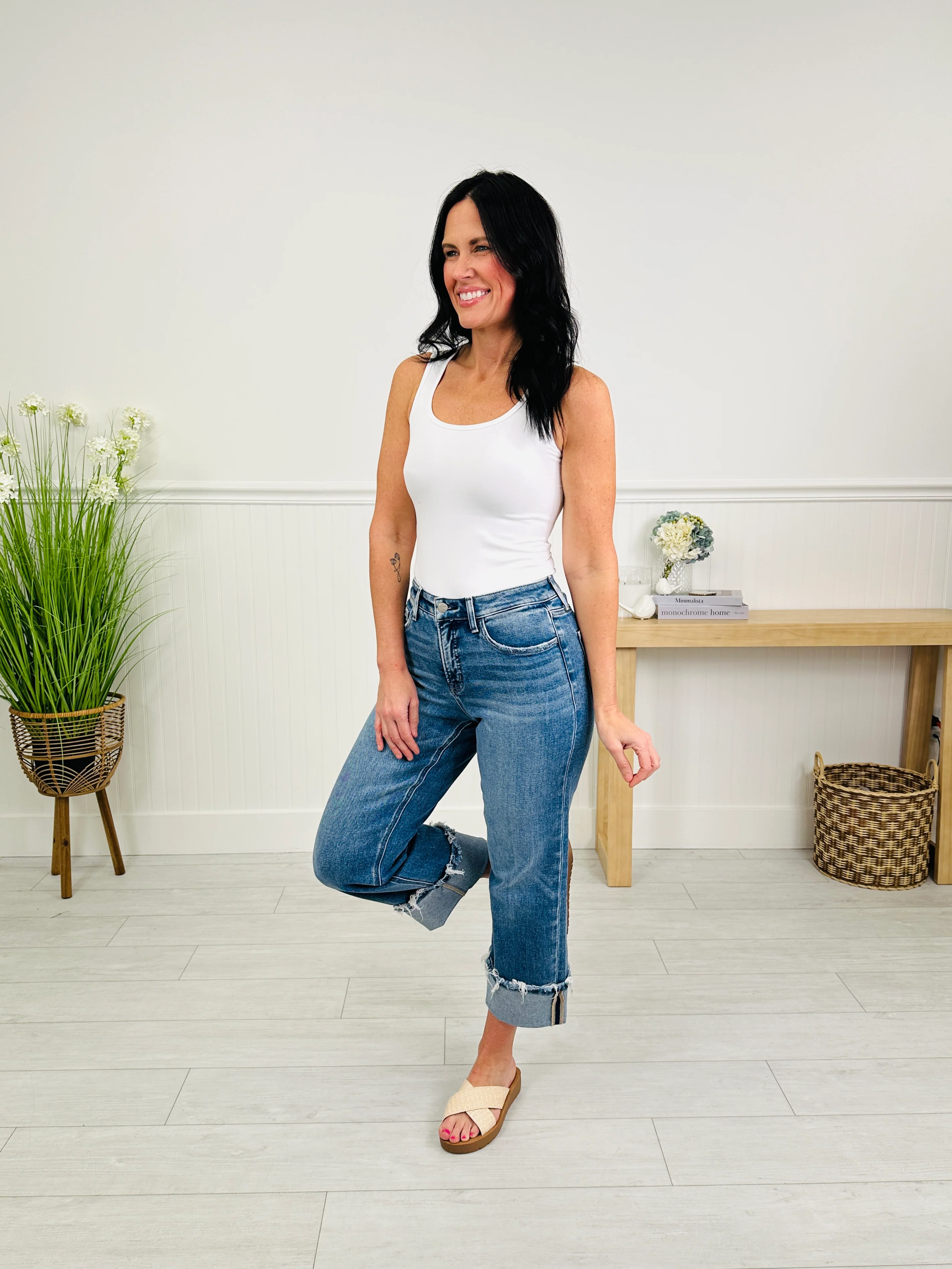 The Right Choice Tummy Control Wide Leg Jeans - Image 13