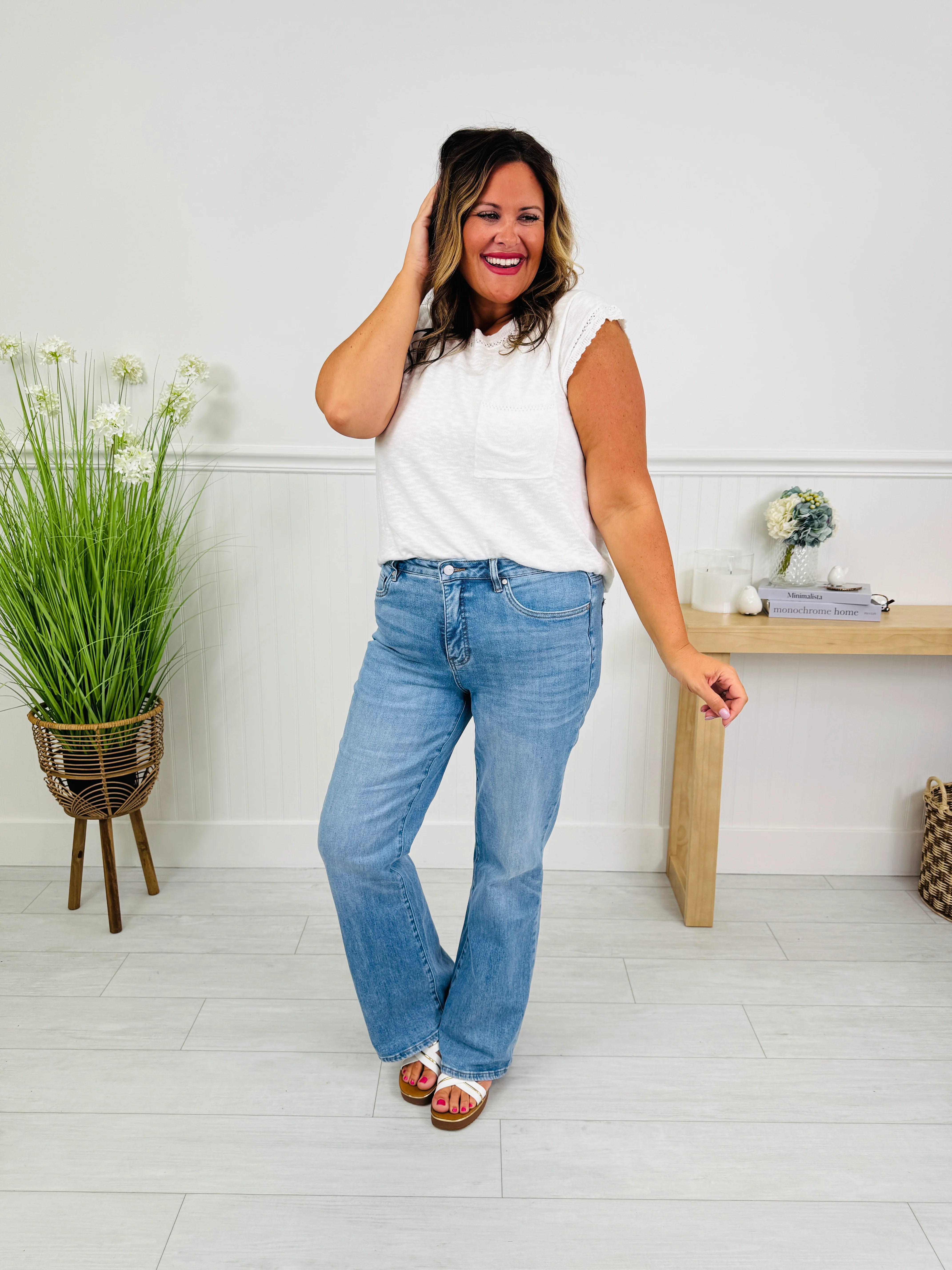 Three Reasons Tummy Control Bootcut Jeans In Multiple Inseams - Image 14