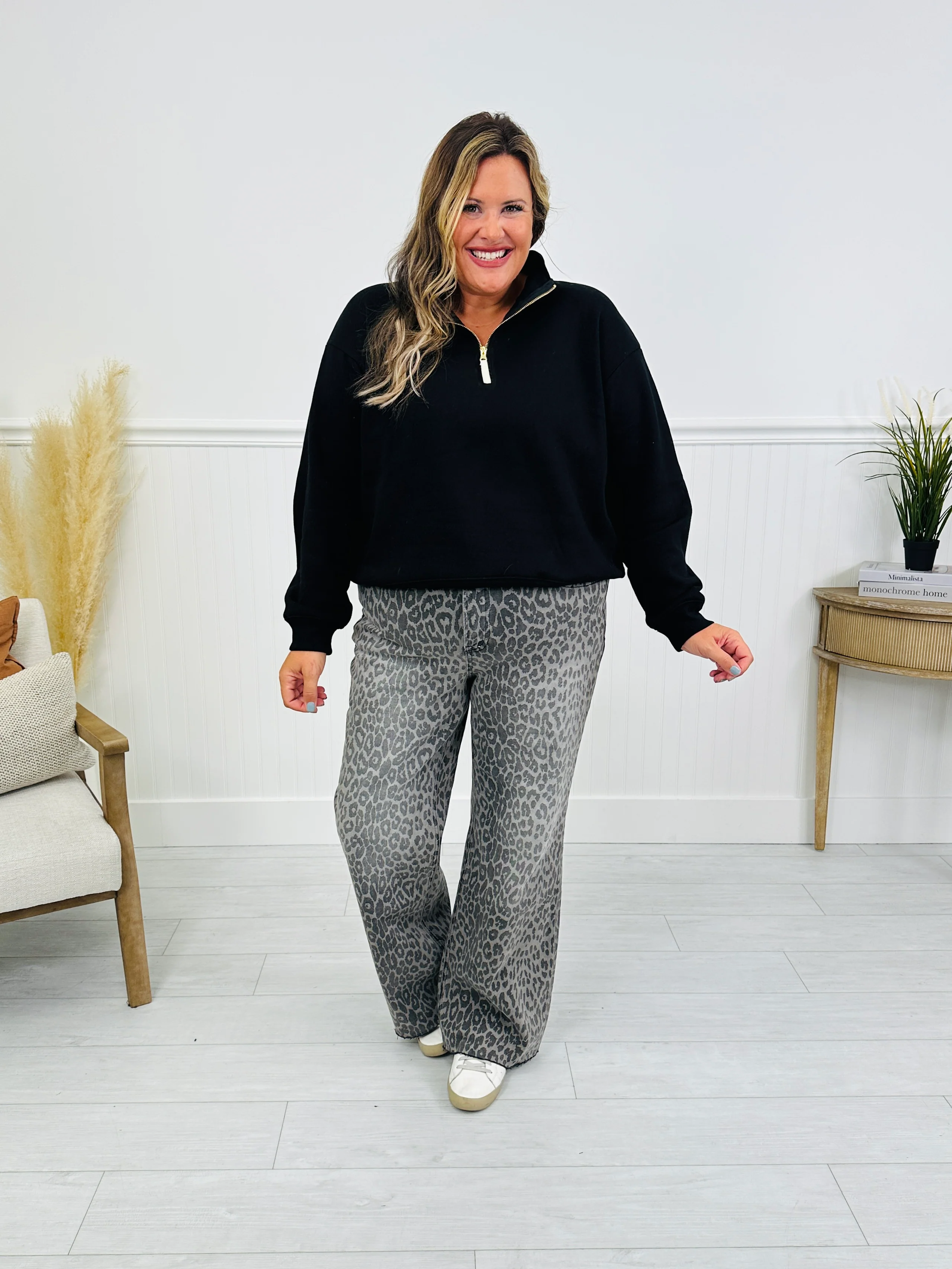 Wild Thing Tummy Control Grey Leopard Jeans - Image 14